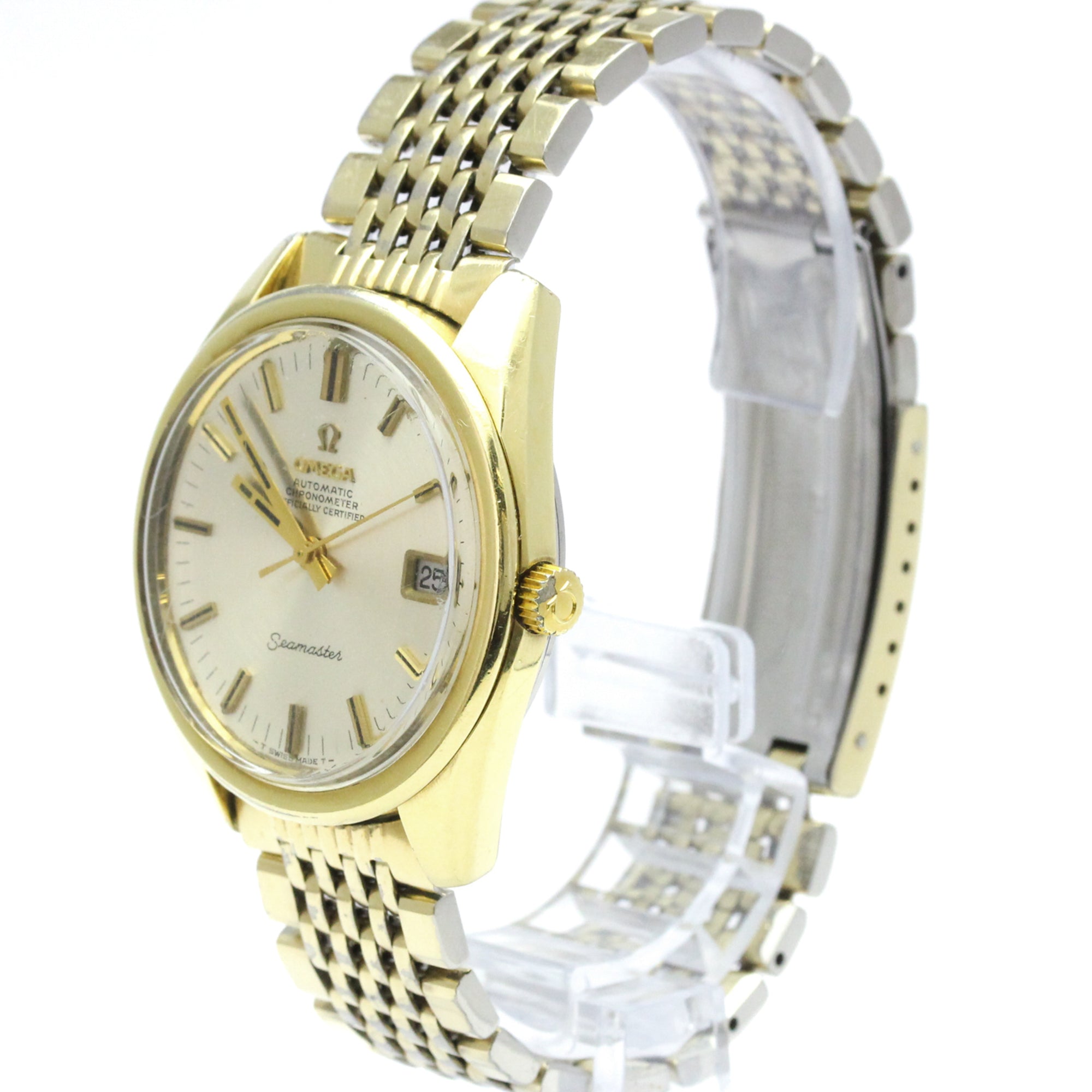 OMEGA Seamaster Cal 564 Gold Plated Automatic Mens Watch 168.022 Vintage