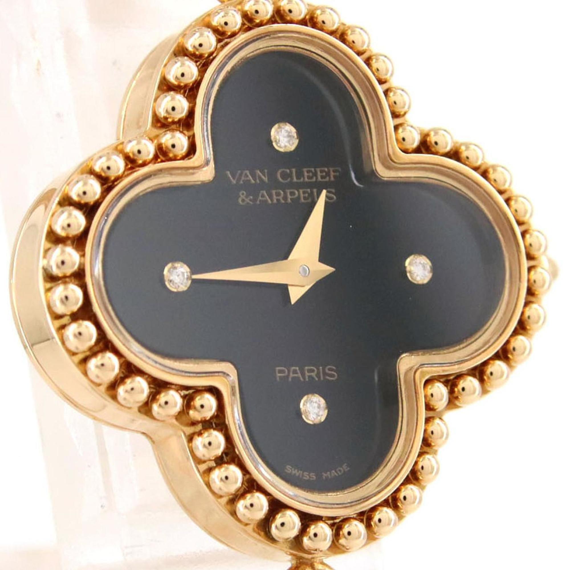 Van Cleef & Arpels Alhambra YG 4P 122974 quartzhorloge