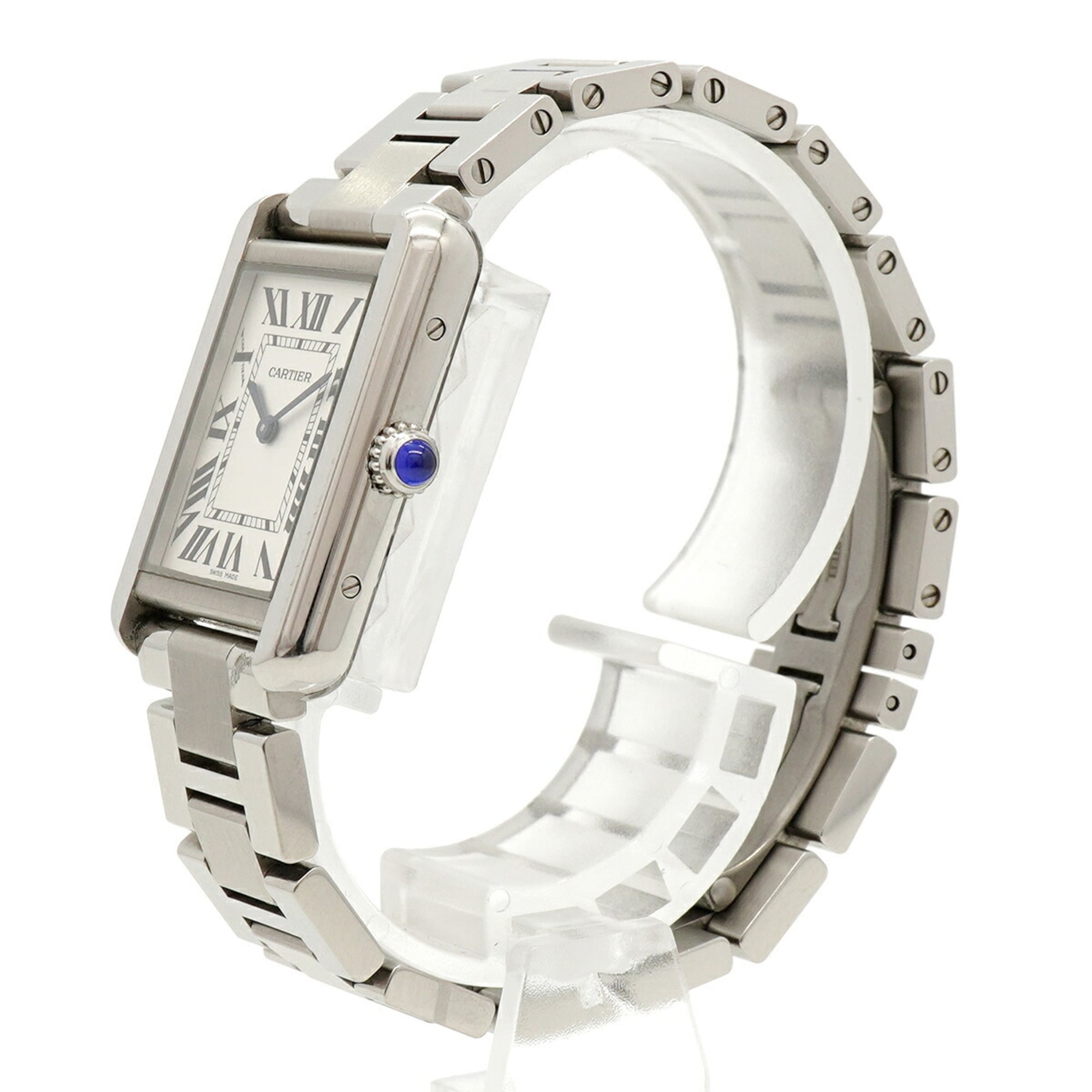 Cartier Tank Solo SM W5200013 Silver Dial Women's Watch