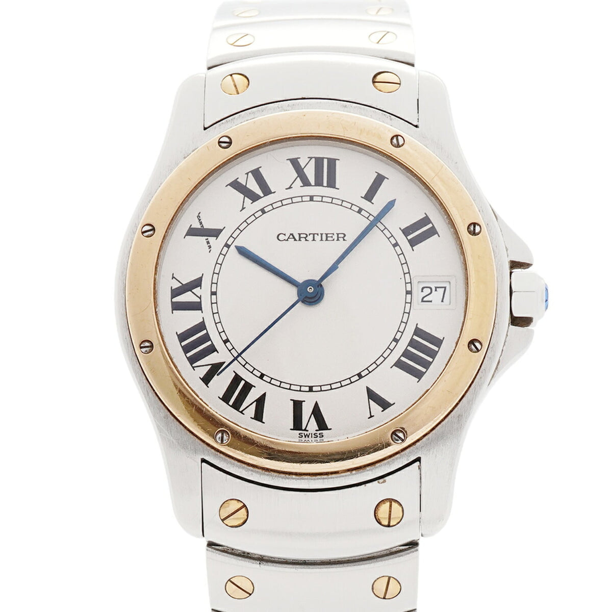 Montre Cartier Santos Ronde LM 1910 Ivoire, cadran de 33 mm