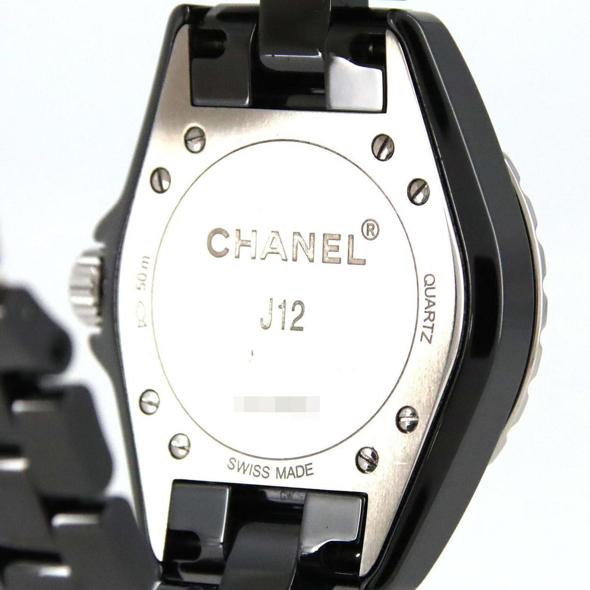 Chanel J12 33 mm Keramik D-8P H3108 Schwarz Zifferblatt 33 mm Uhr