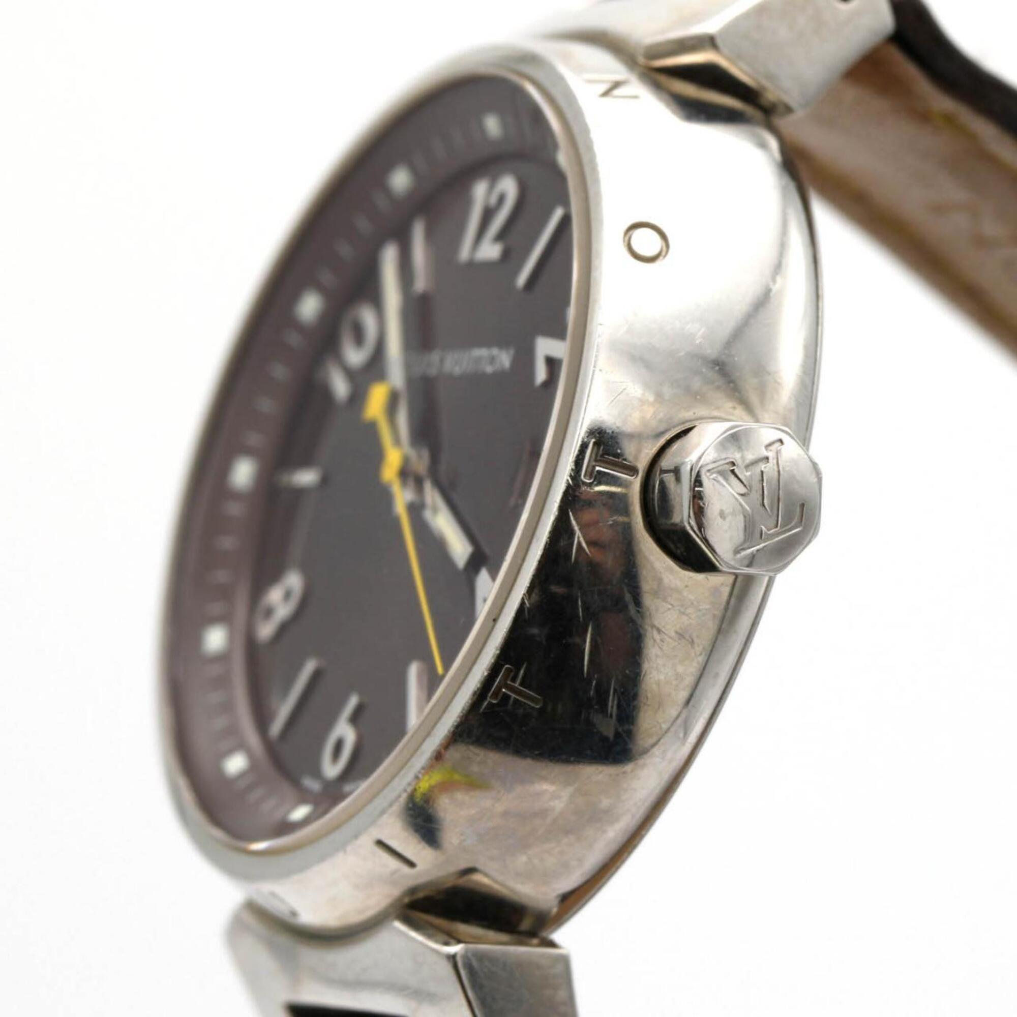 Montre Louis Vuitton Tambour Q1311 Brun avec cadran de 34 mm