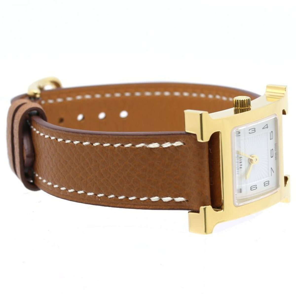 Hermes H- HH1.201.131/UGO W036732WW00 White Dial 21mm Watch