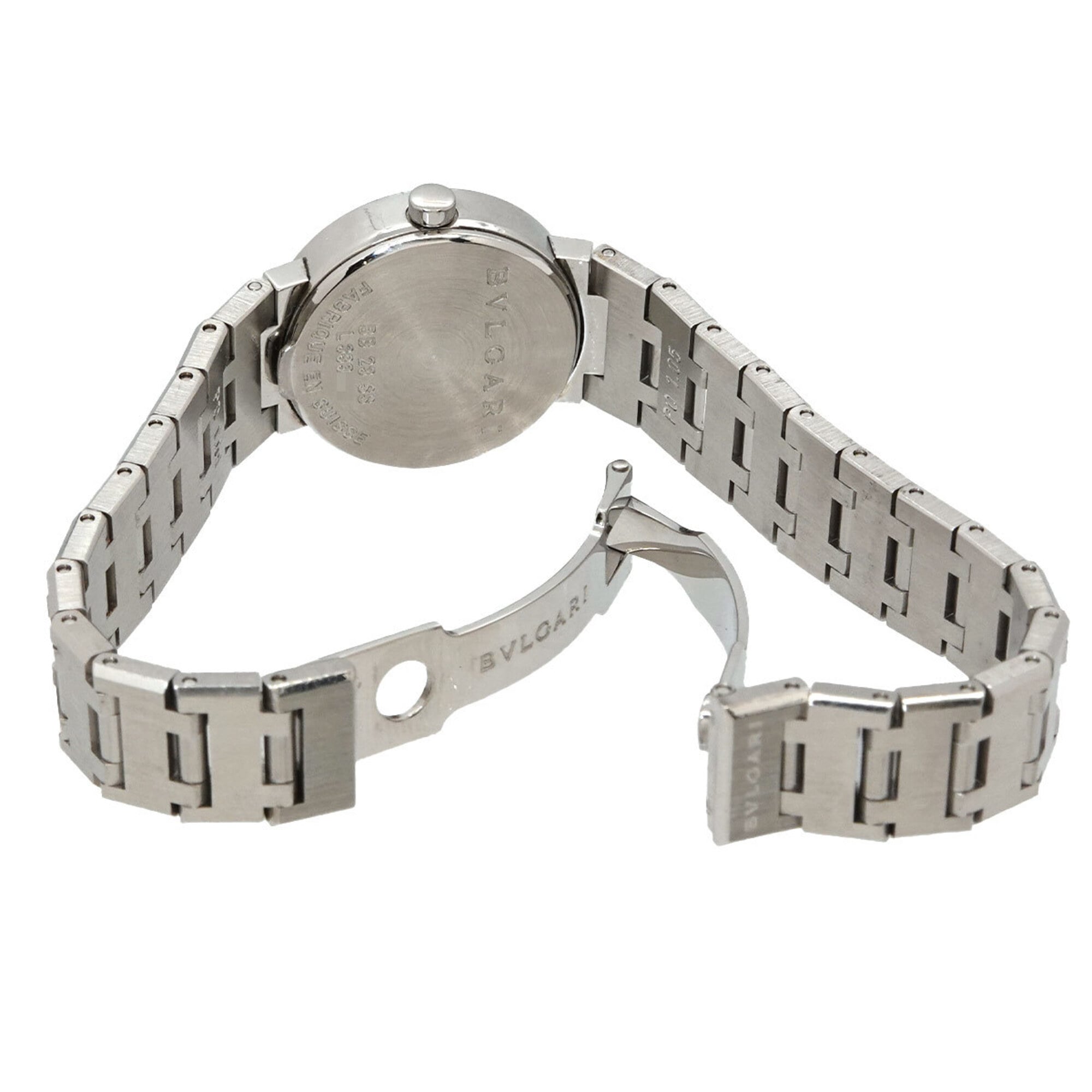 BVLGARI BB23SS dameshorloge met datum, zwart, quartz