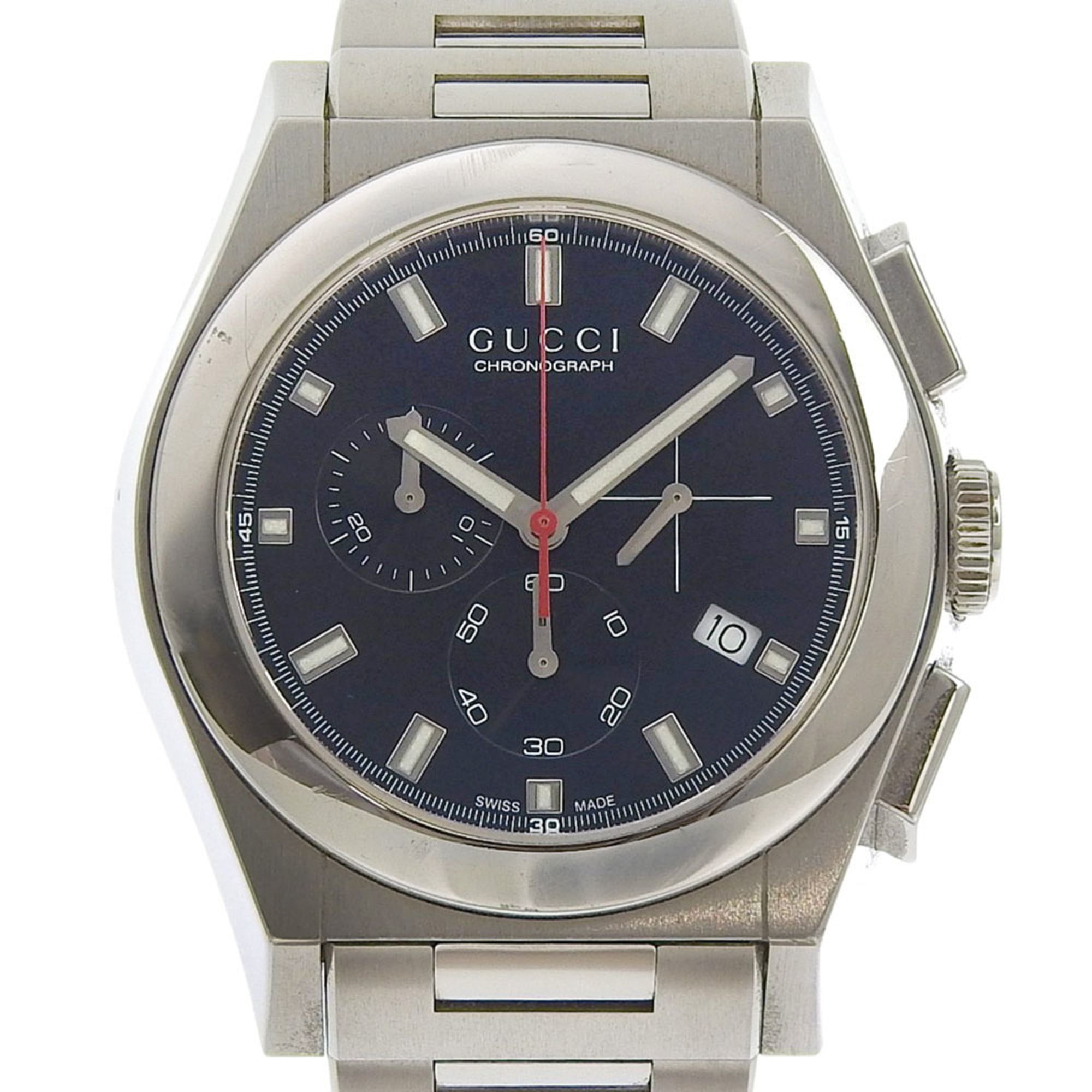 Gucci Pantheon Men's Watch 115.2/YA115235 Stainless Steel Quartz Chron