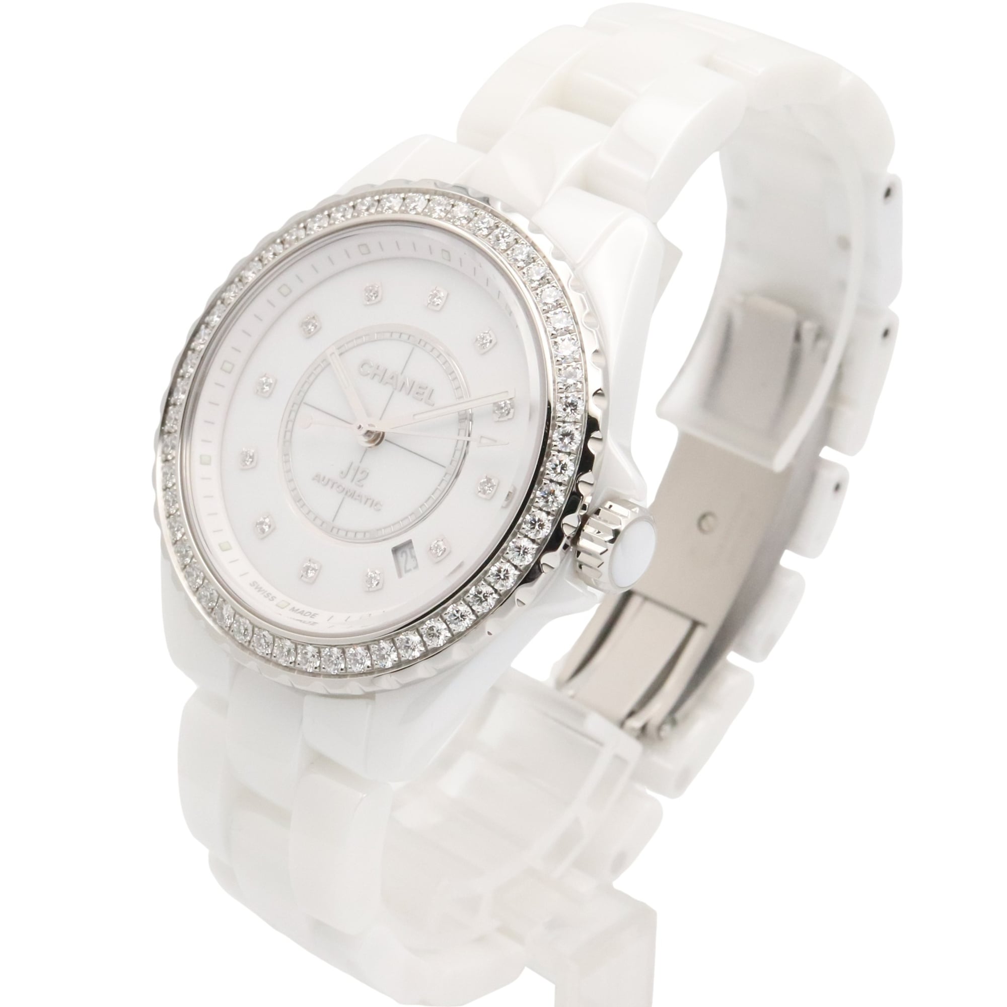 Chanel J12 H7189 White Dial Ceramic 39mm Watch