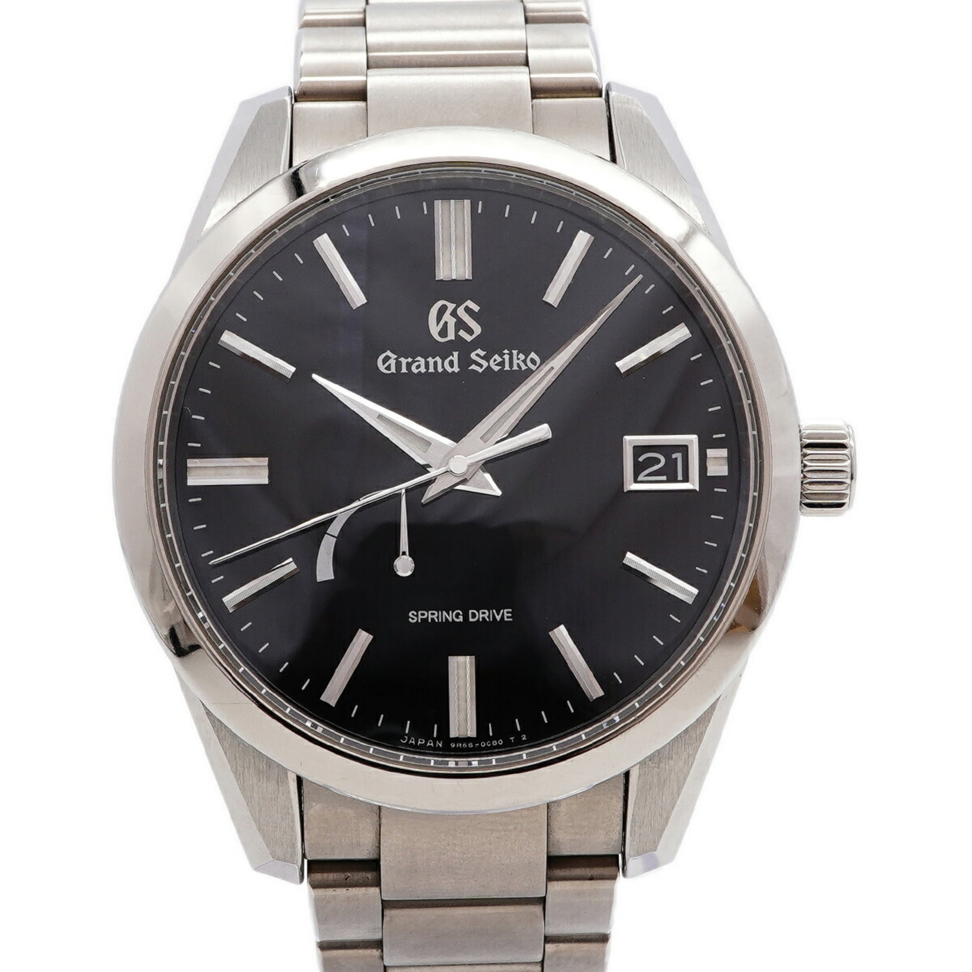 Grand Seiko Seiko Grand SBGA349/9R65-0CJ0 Noir Cadran 40mm Montre