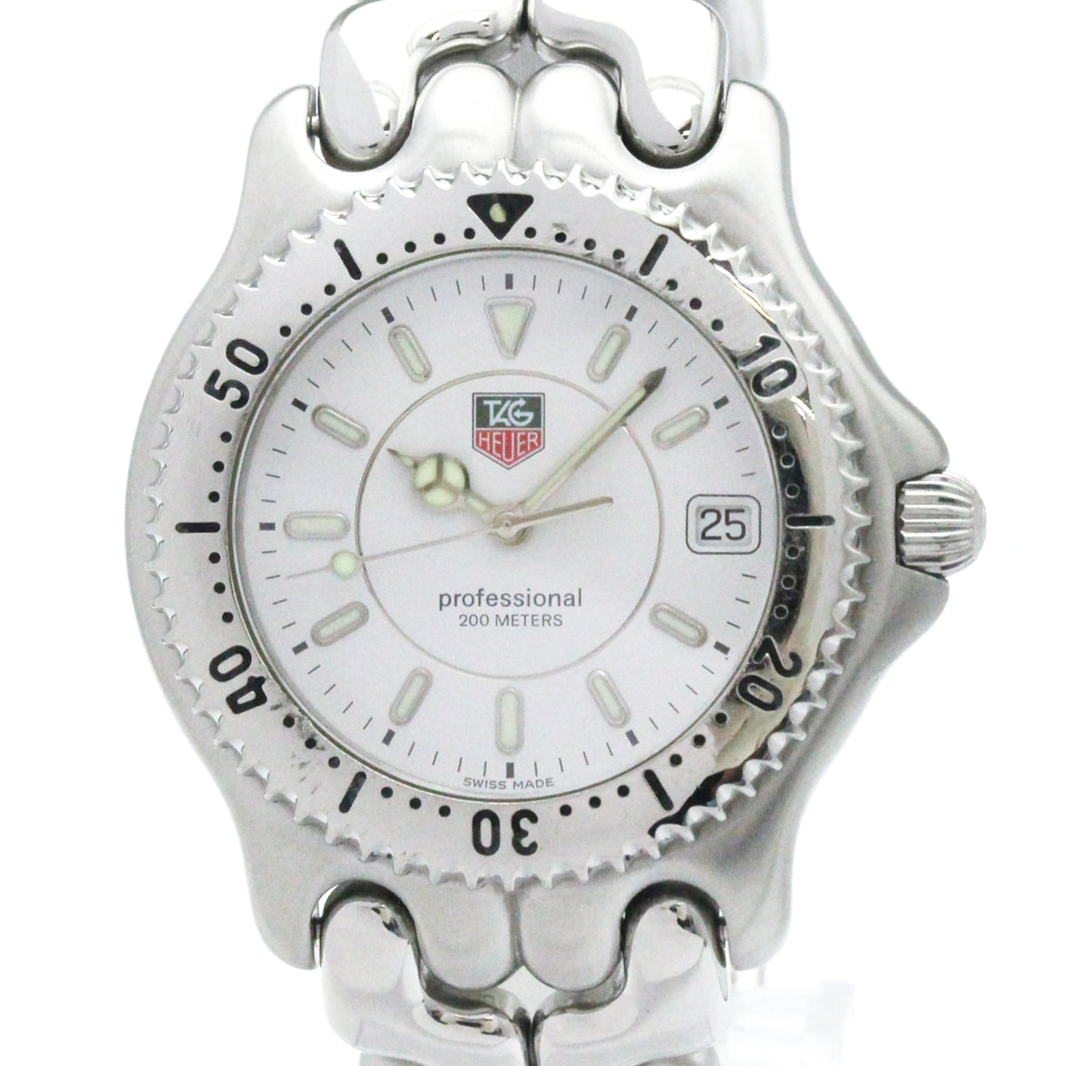 TAG Heuer Sel WG1112 Weiß Zifferblatt 38 mm Uhr