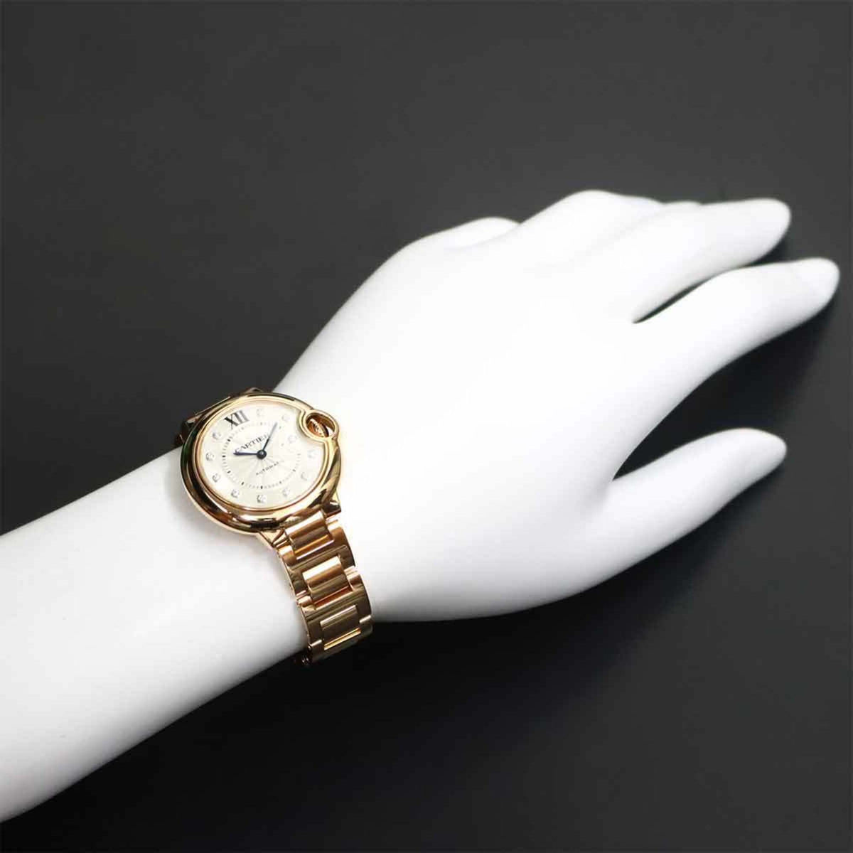 Cartier Ballon Bleu MM 33 mm WE902063 Silber Zifferblatt 33 mm Uhr