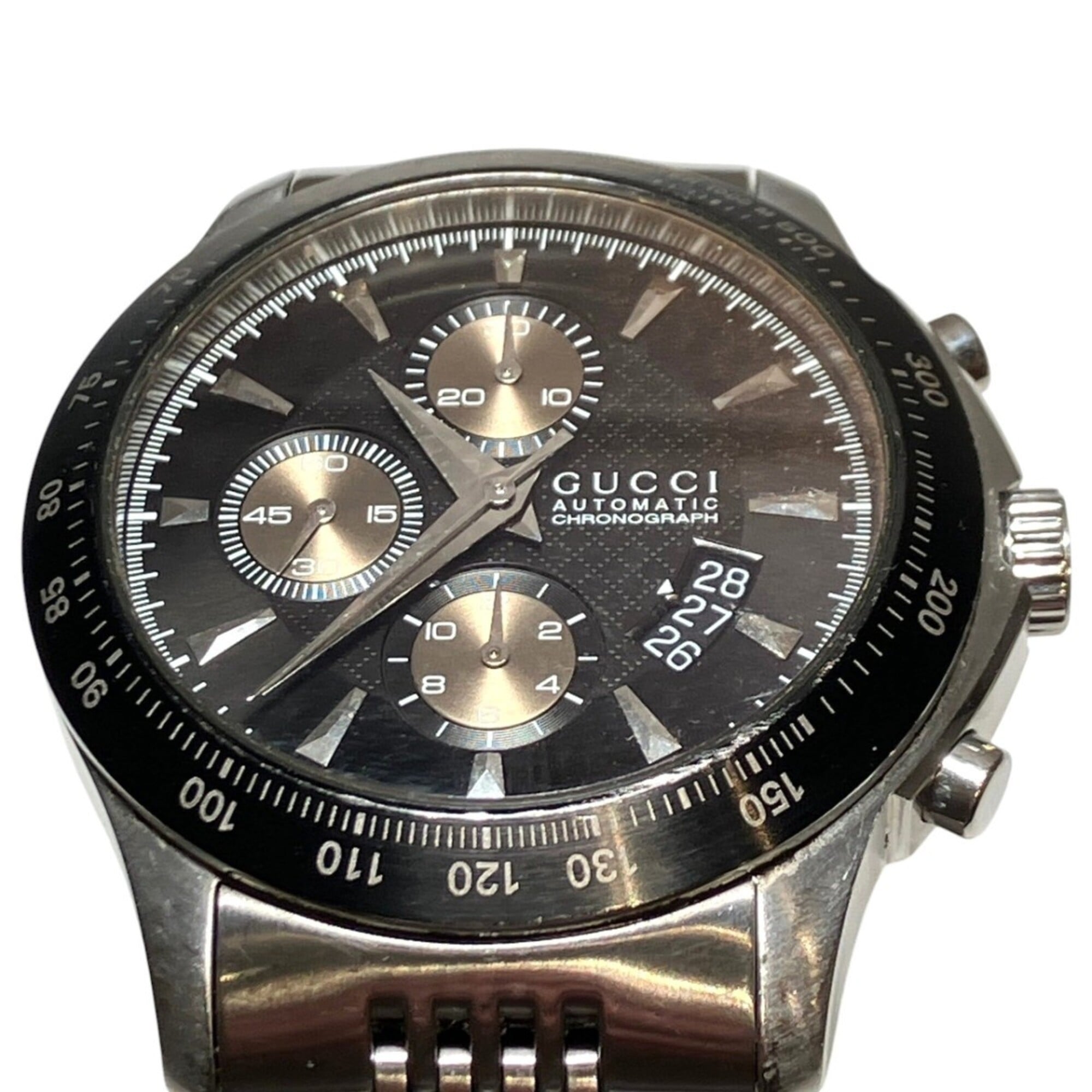 Gucci G-Timeless total weight 182g stainless steel automatic black dial 126.2