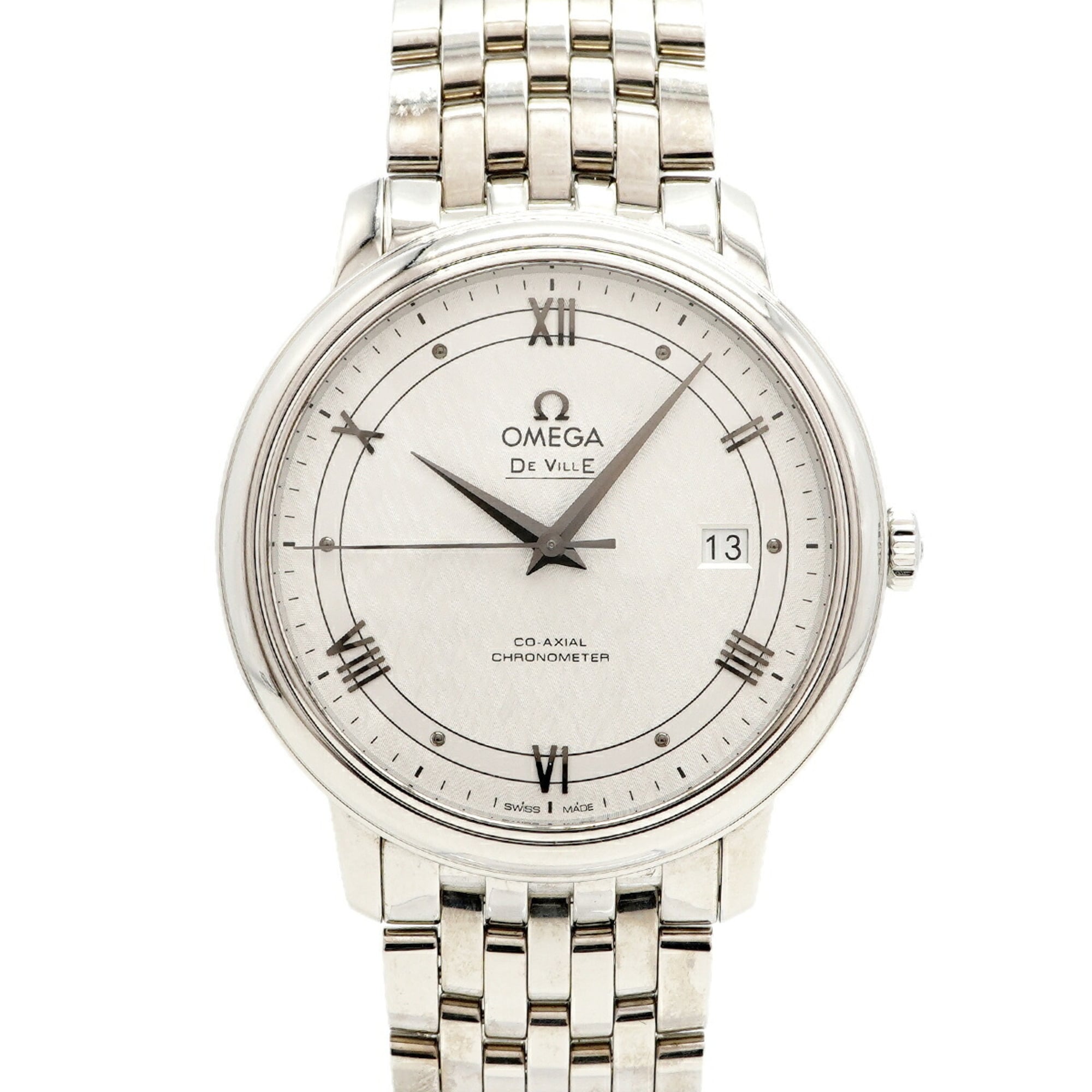 Omega De Ville Prestige Co-Axial 424.10.40.20.02.005 Silver Dial