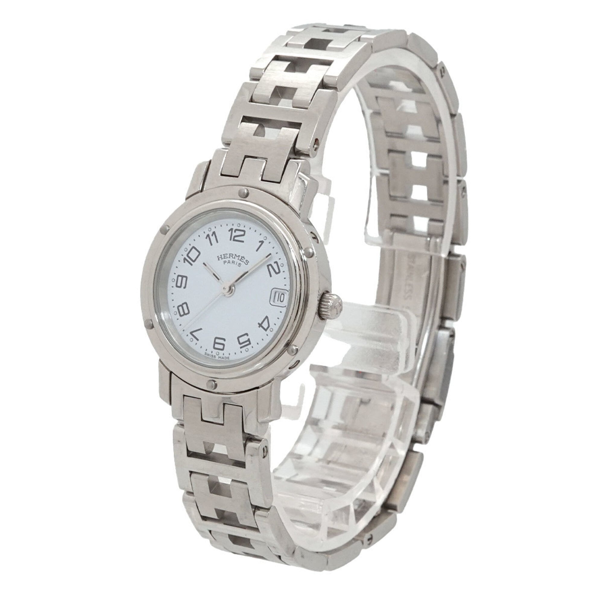 Hermes Clipper CL4.210 White Dial 24mm Watch
