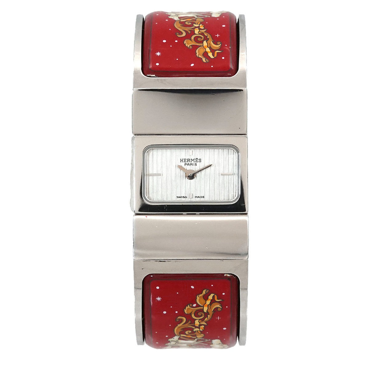 Hermes Loquet LO1 210 horloge met zilveren wijzerplaat, 19 mm