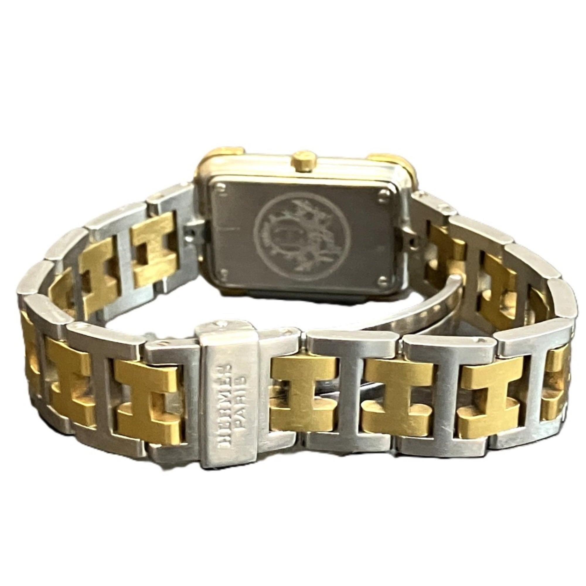 Hermes Cloajour CR1.240 Gold Dial 18mm Watch