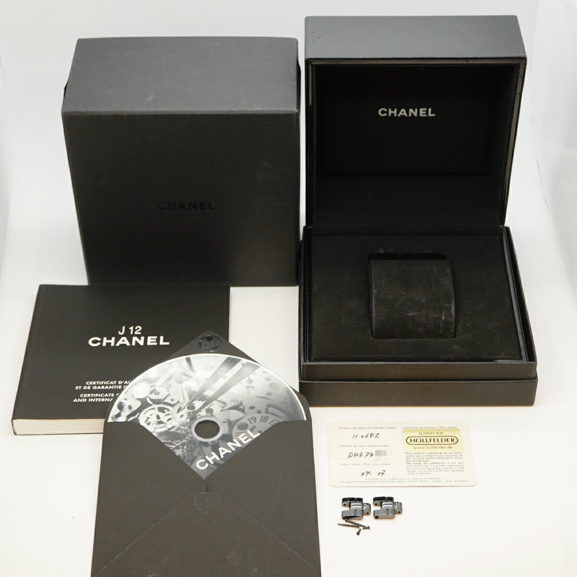 Chanel J12 H0682 Damenuhr Schwarz Zifferblatt