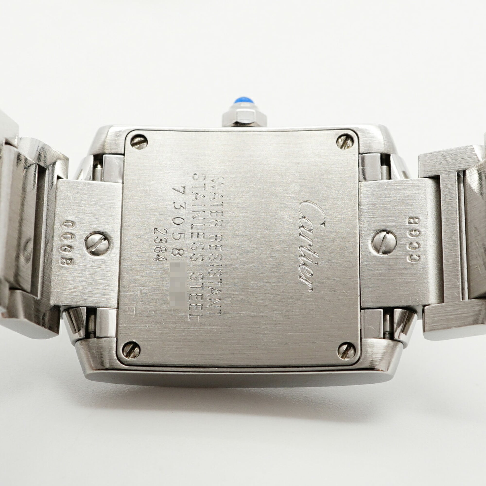 Cartier Tank Française SM W51008Q3 Damenuhr Elfenbein Zifferblatt