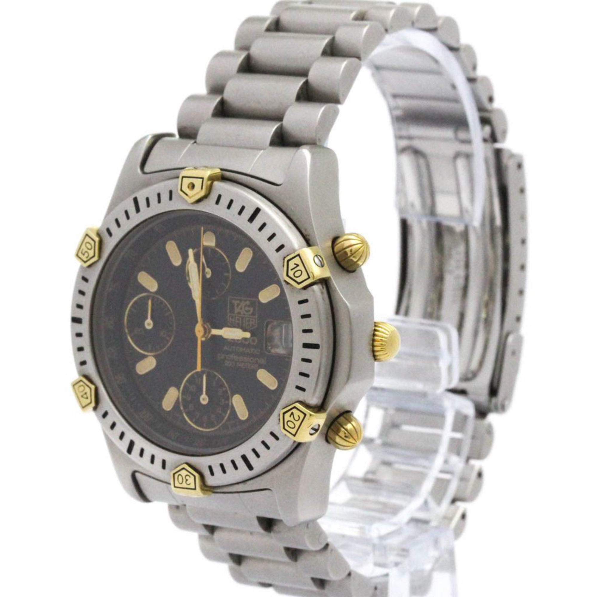 TAG HEUER 2000 Chronograph Gold Plated Steel Automatic Mens Watch 165.306