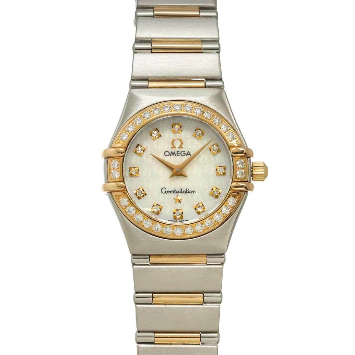 Omega Constellation 1360.75 Weiß Gehäuse Zifferblatt 22 mm Uhr