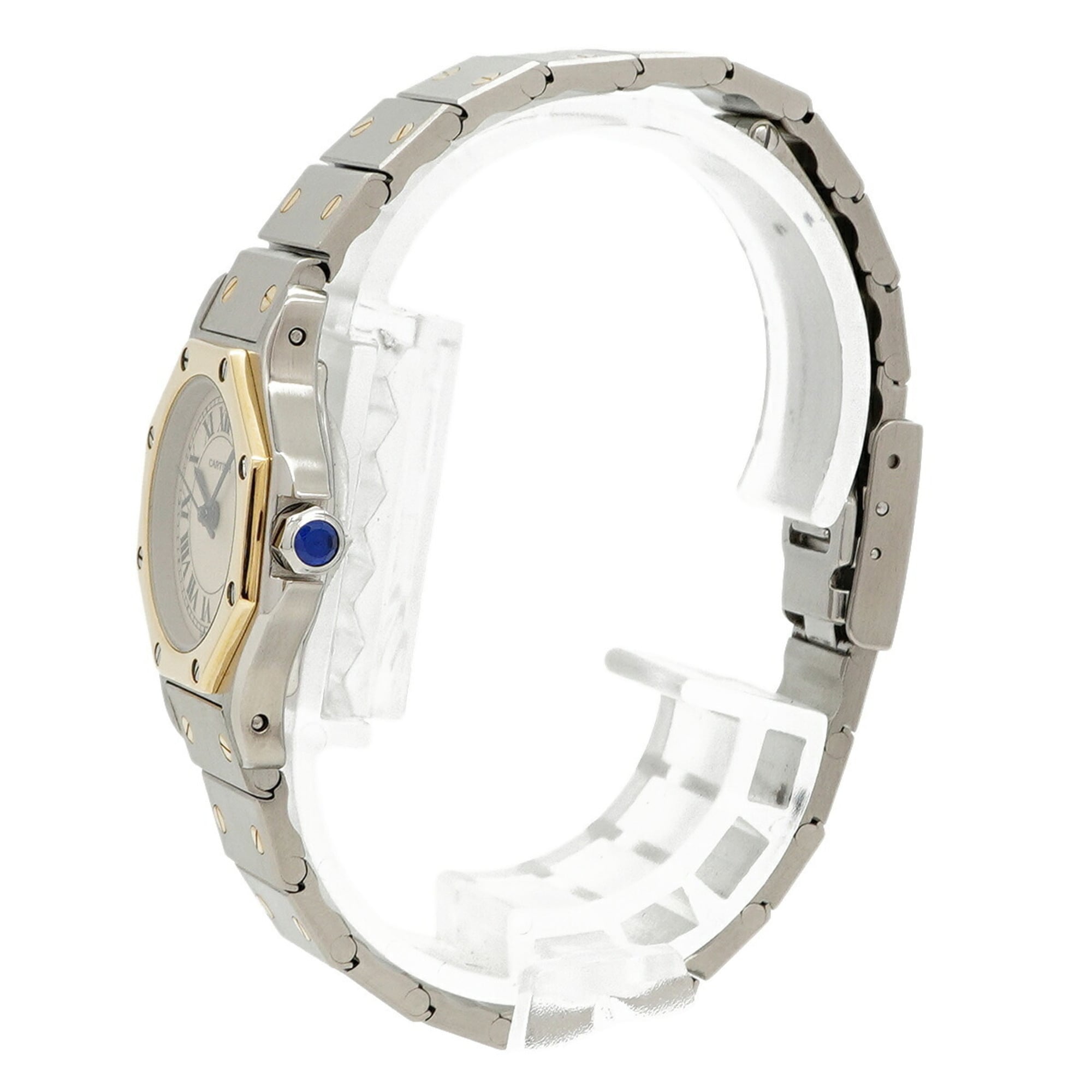 Cartier Santos Octagon SM W2001683 Beige Dial 24mm Watch