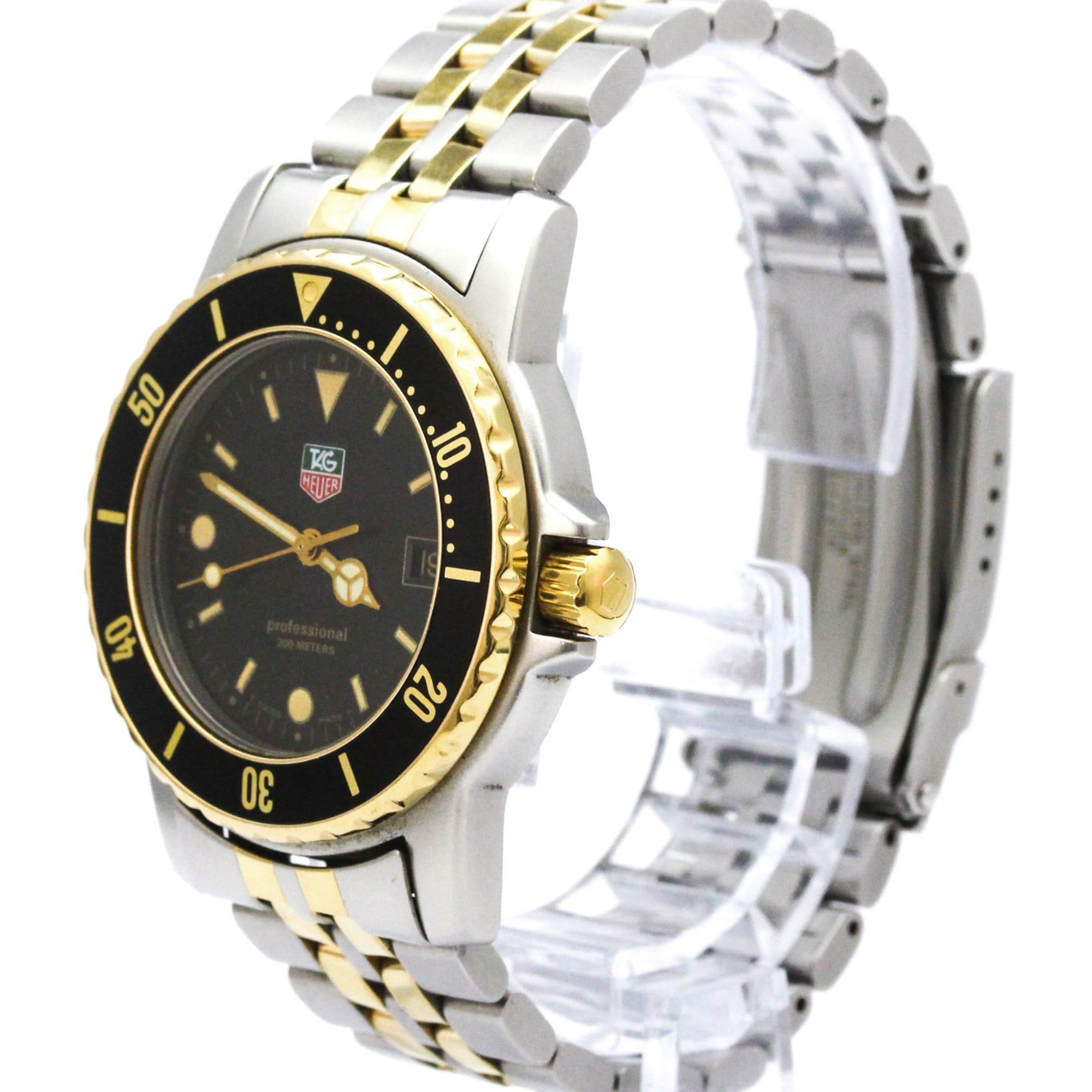 TAG Heuer Professional 925.213G-20 Black Dial 37mm Watch