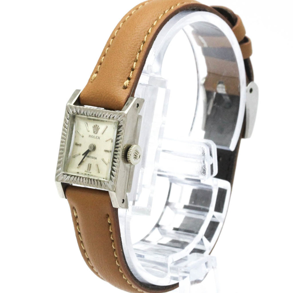 Rolex Precision 9356 Silber Zifferblatt 16 mm Uhr