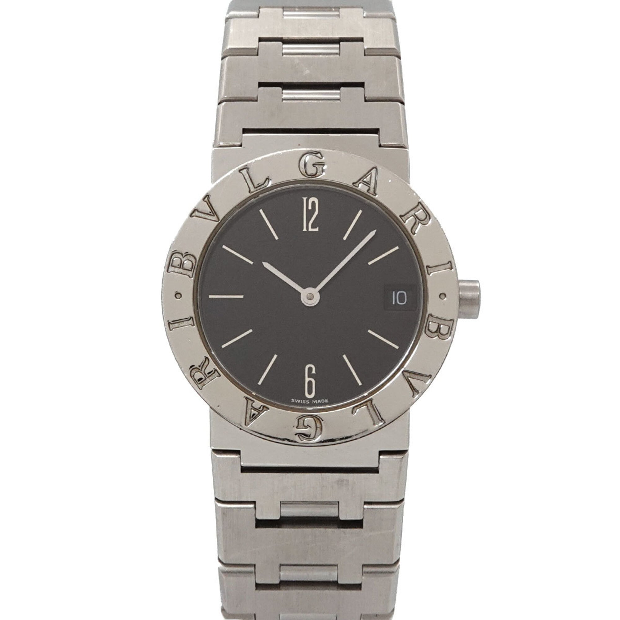 BVLGARI BB30SS Boys' Watch Date Black Quartz