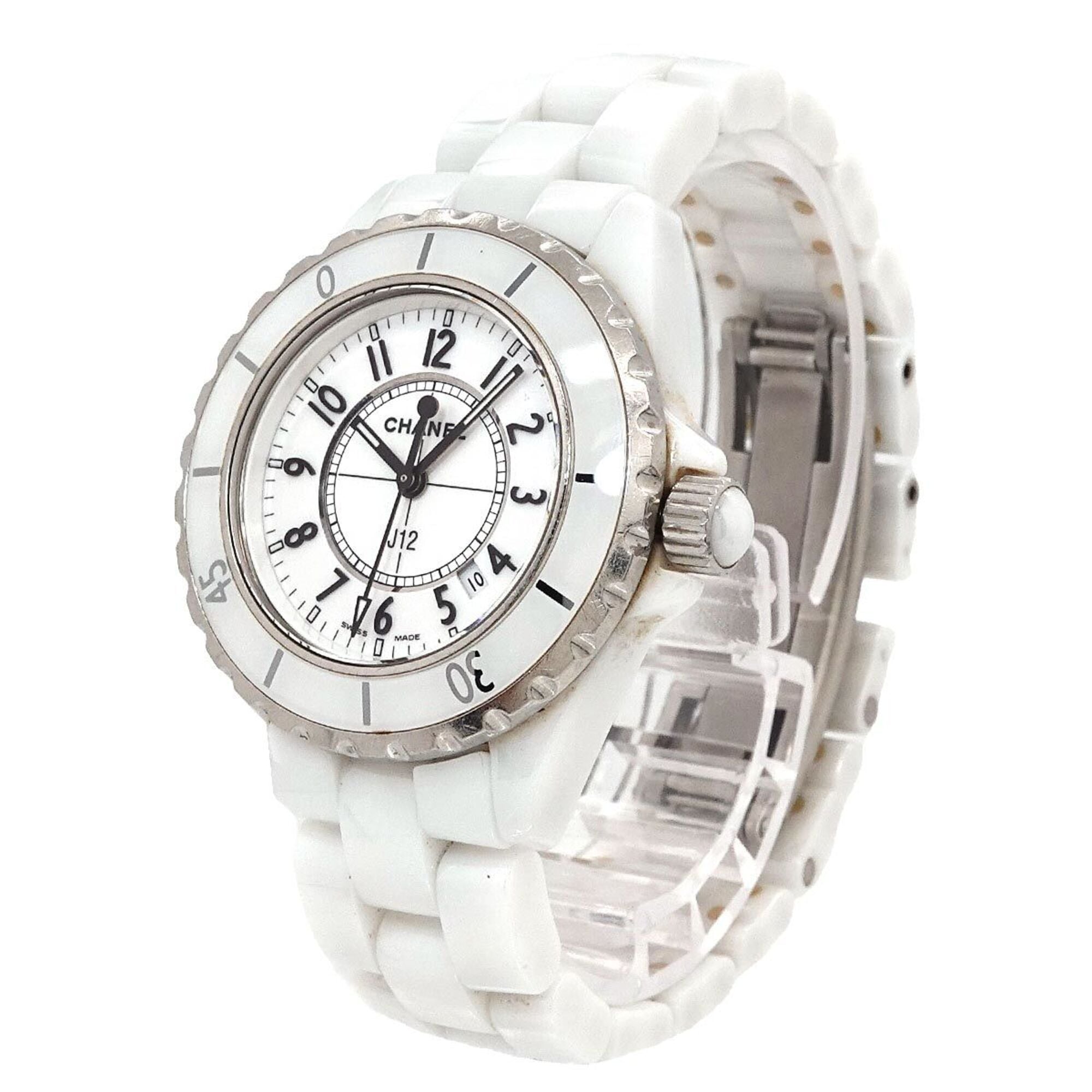 Chanel J12 H0968 White Dial 34mm Watch
