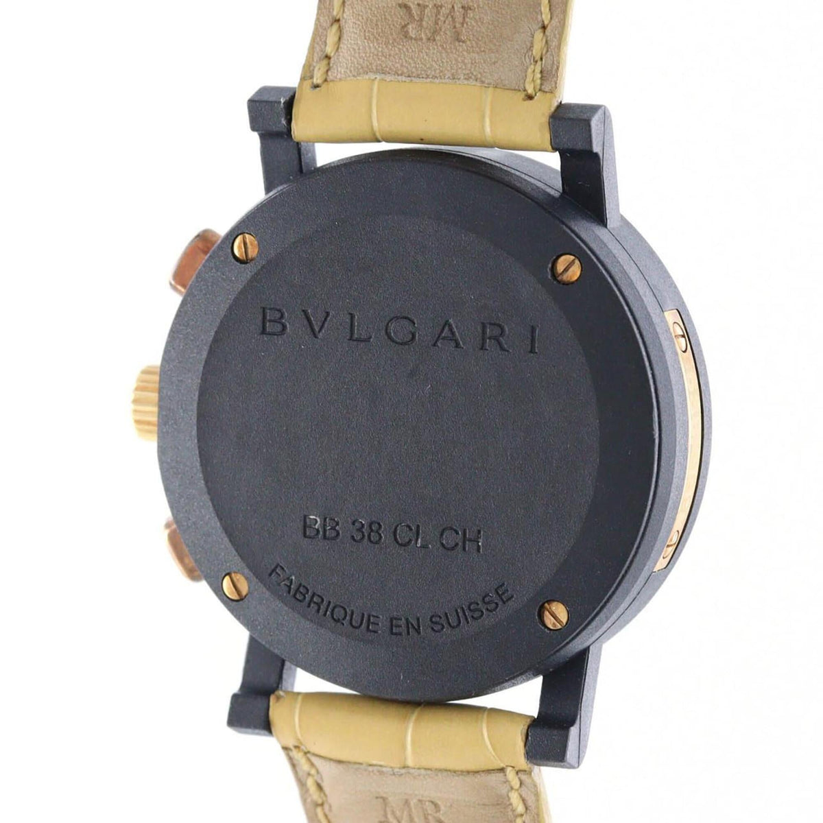 Bvlgari Roma BB38CLCH/BB38CGLDCH/1 Black, Gold Dial 38mm Watch