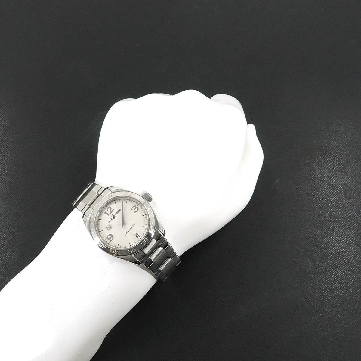 Bell & Ross Mystery Diamond 215S Silber Zifferblatt 34 mm Uhr