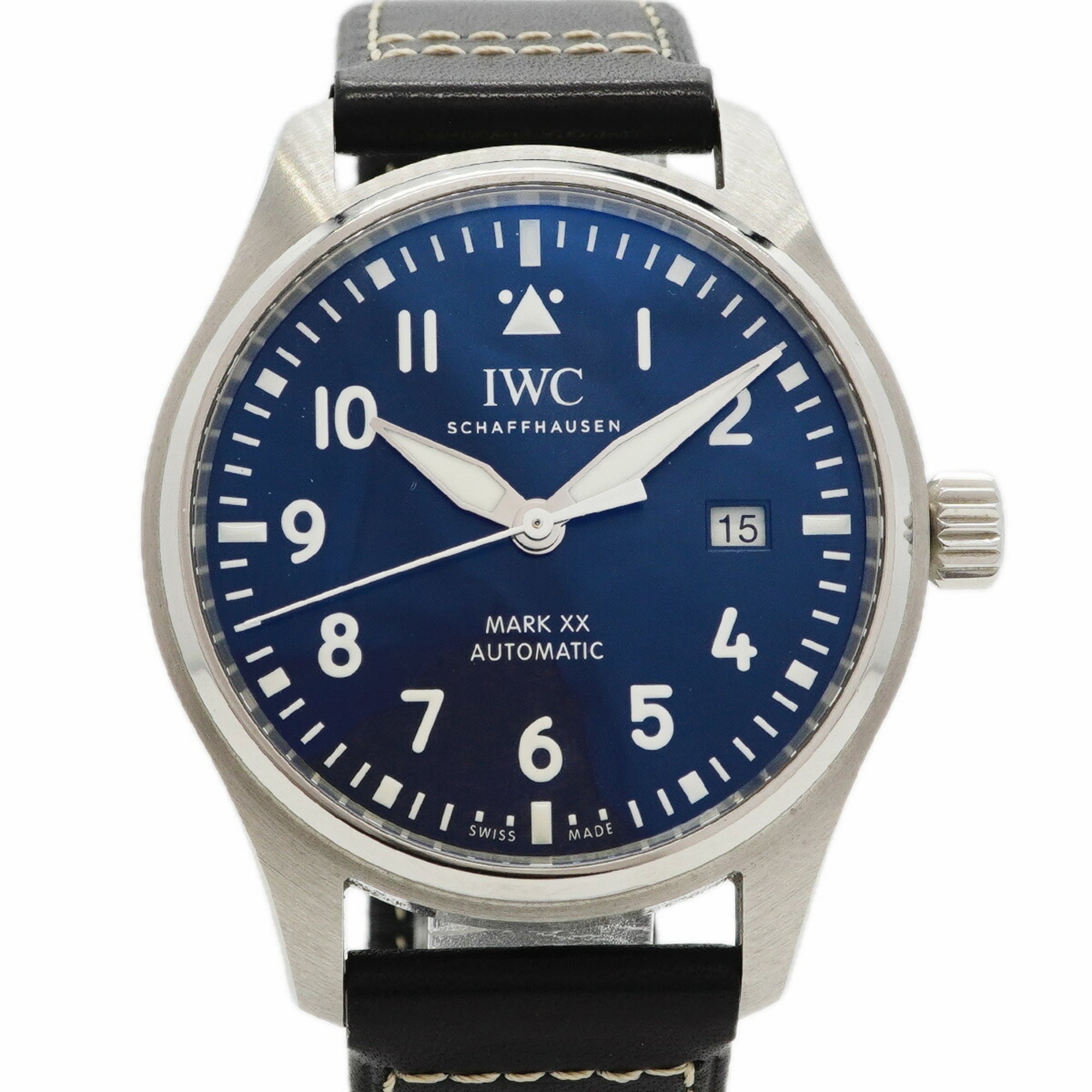 IWC Schaffhausen Pilot's Watch Mark 20 IW328203 Navy Dial Men's