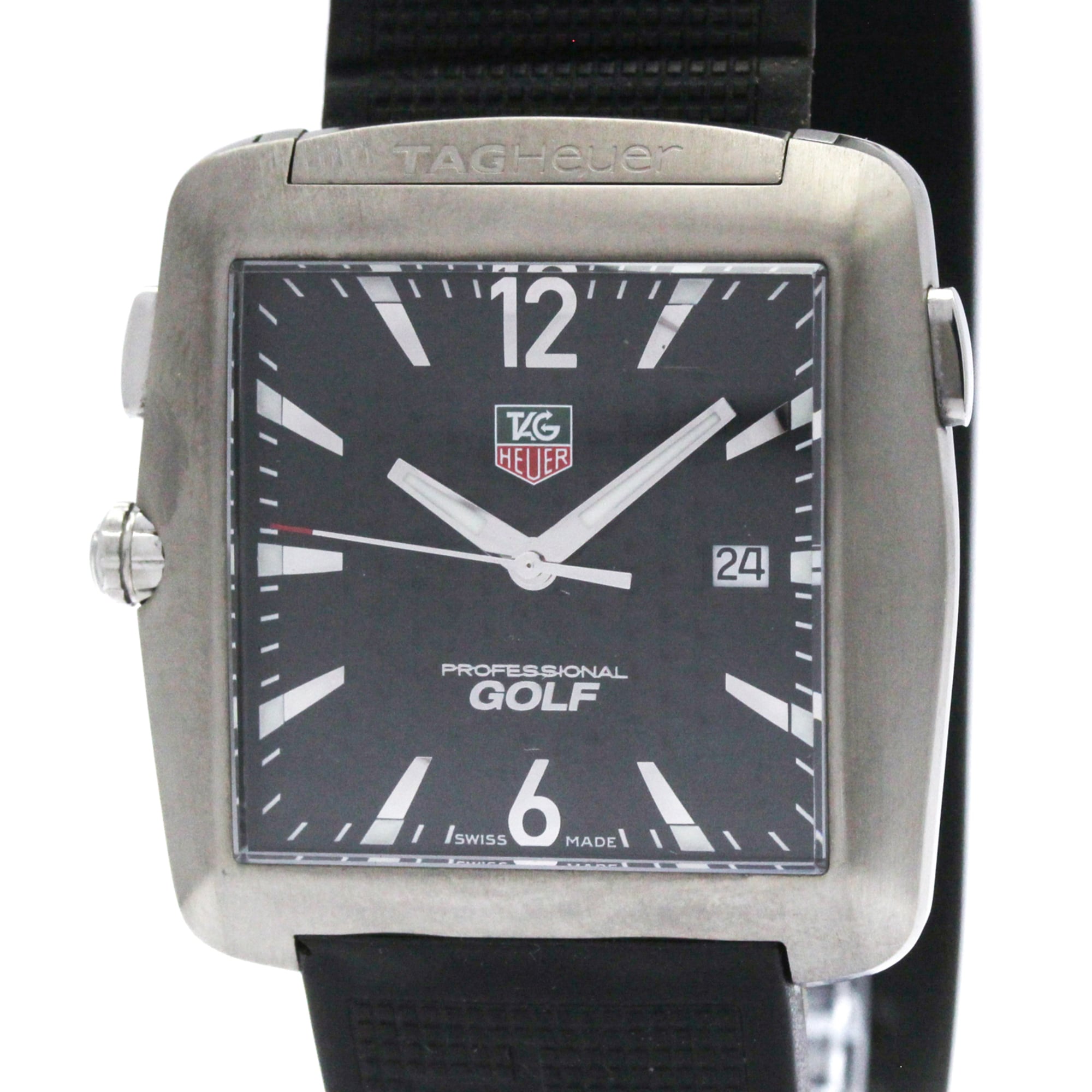 TAG HEUER Professional Sports GOLF Steel Quartz Mens Watch Polished