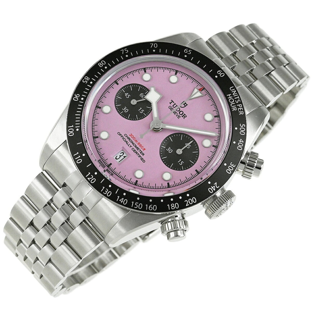 Tudor Black Bay Chrono 79360N Black, Pink Dial 41mm Watch