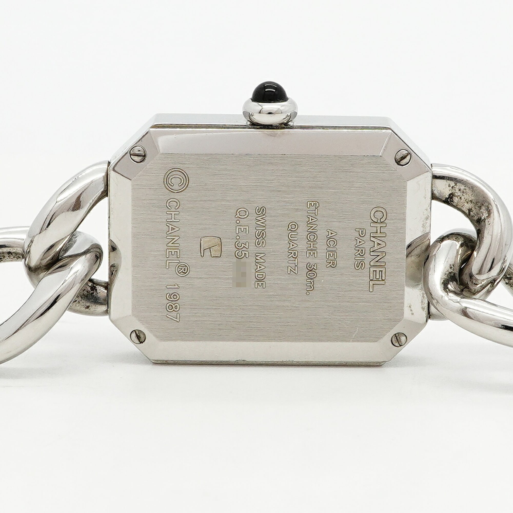 Chanel Première S Chain H0452 Black Dial Wo