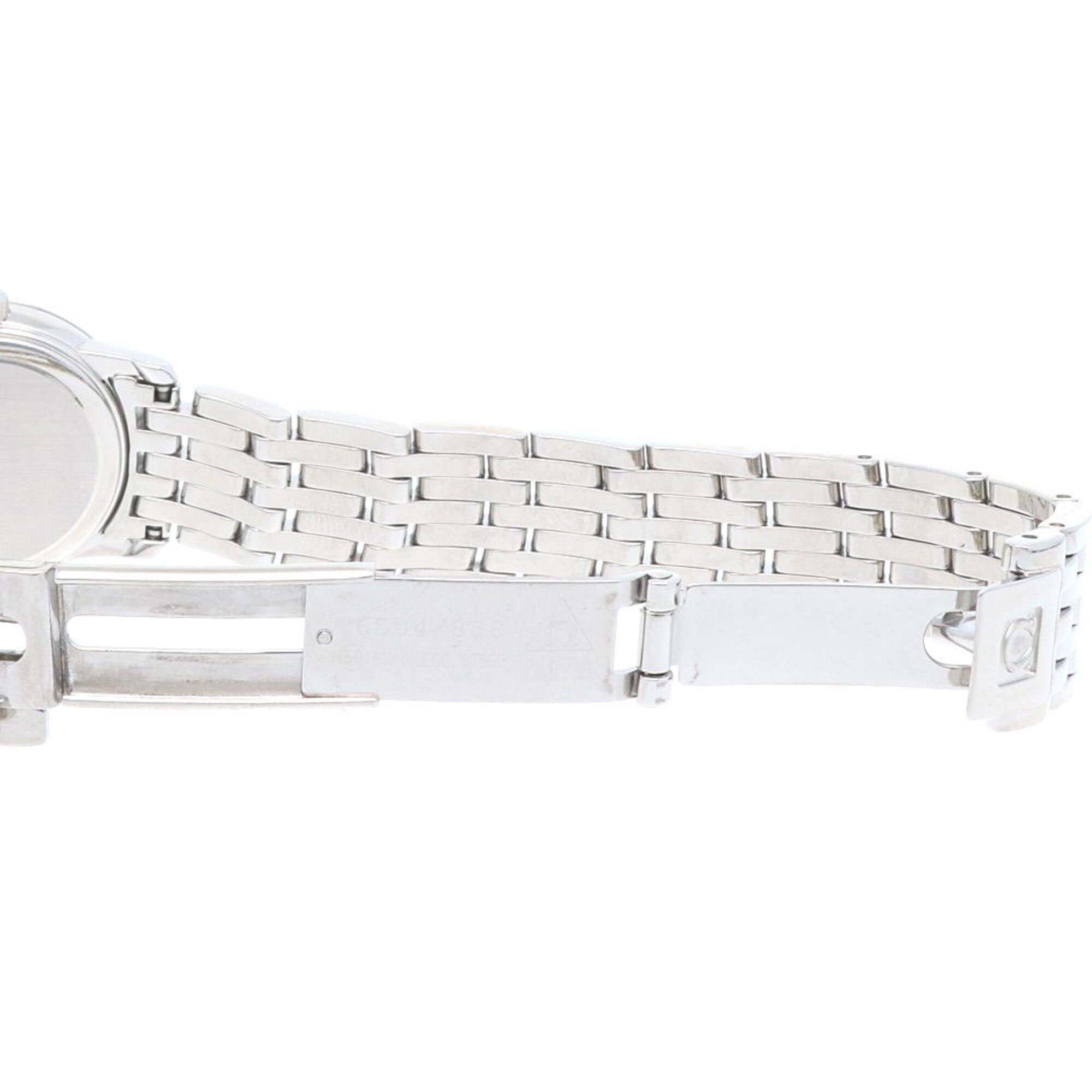 Omega De Ville watch, stainless steel quartz, polished, 59518XXX, ladies', OMEGA, white mother-of-pearl bezel, diamond.