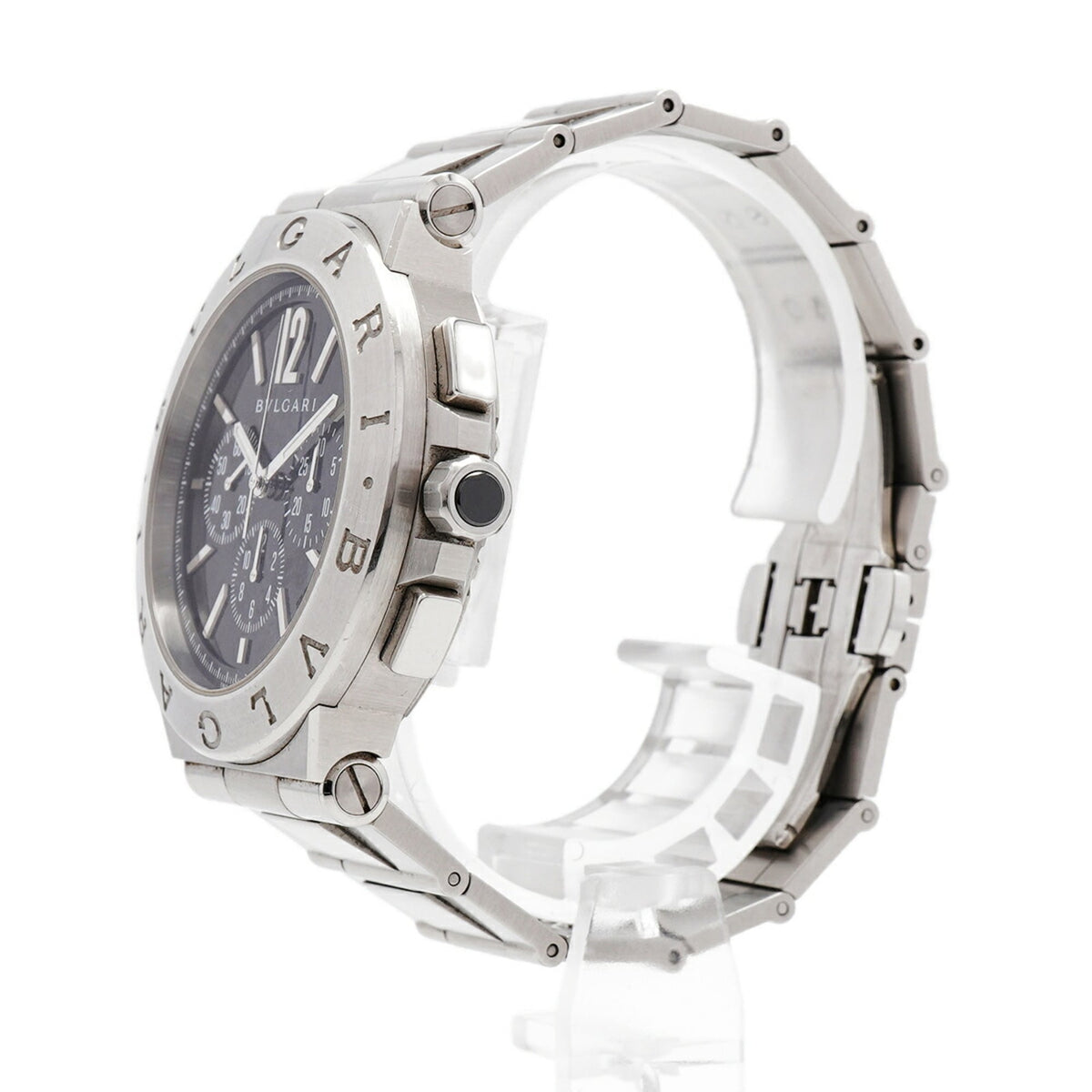 Bvlgari Diagono Velocissimo DG41SCH Black Dial 41mm Watch