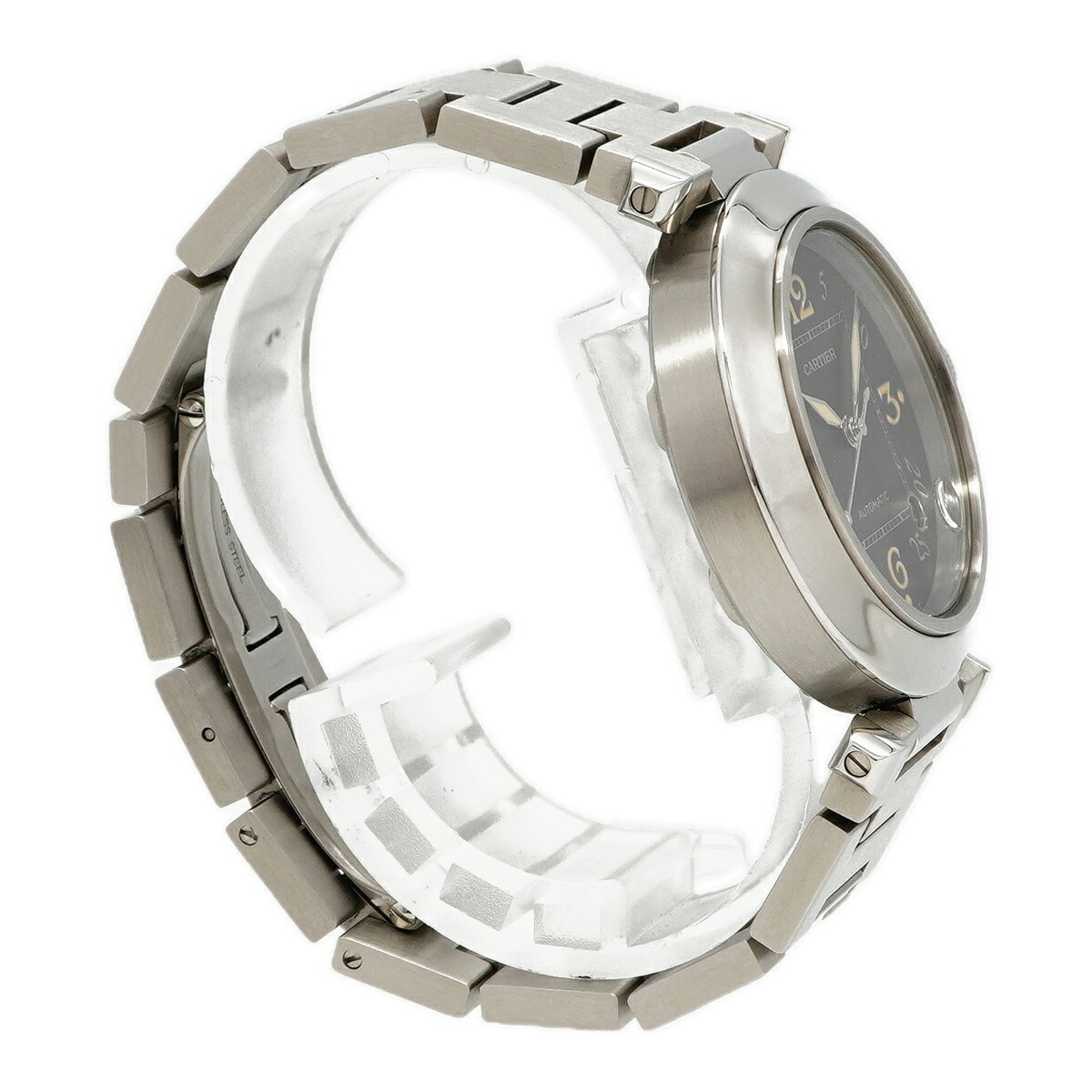 Cartier Pasha C W31043M7 Black Dial (Boys' Size)