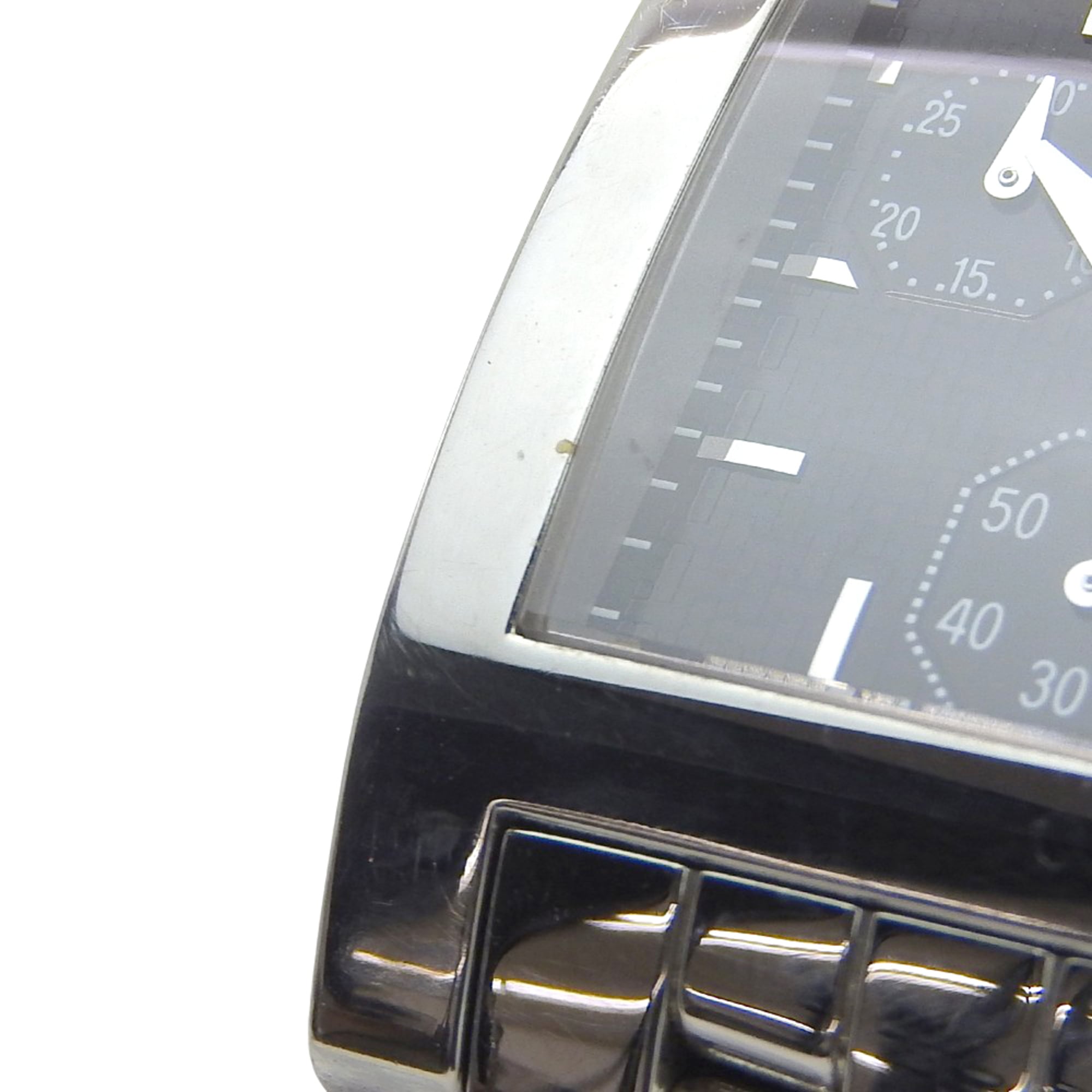 Longines DolceVita-horloge L5.668.4, roestvrij staal, quartz, analoog, zwarte wijzerplaat, herenmodel.