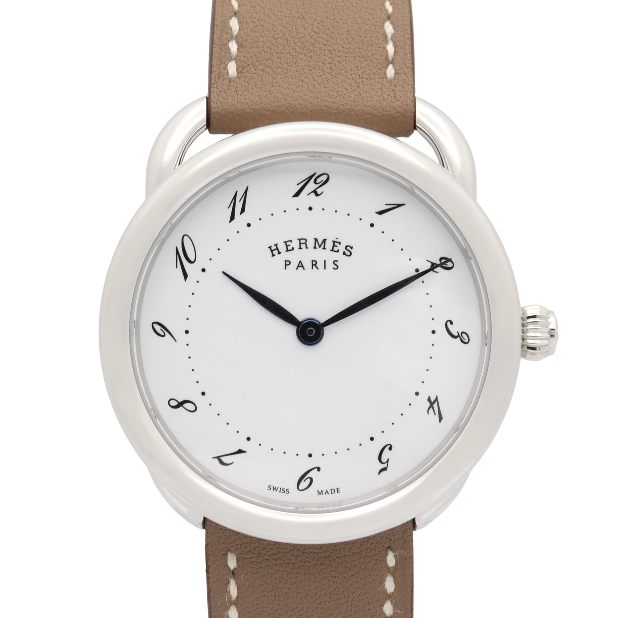 Hermes Arceau AR5.510 White Dial Stainless steel 35mm Watch