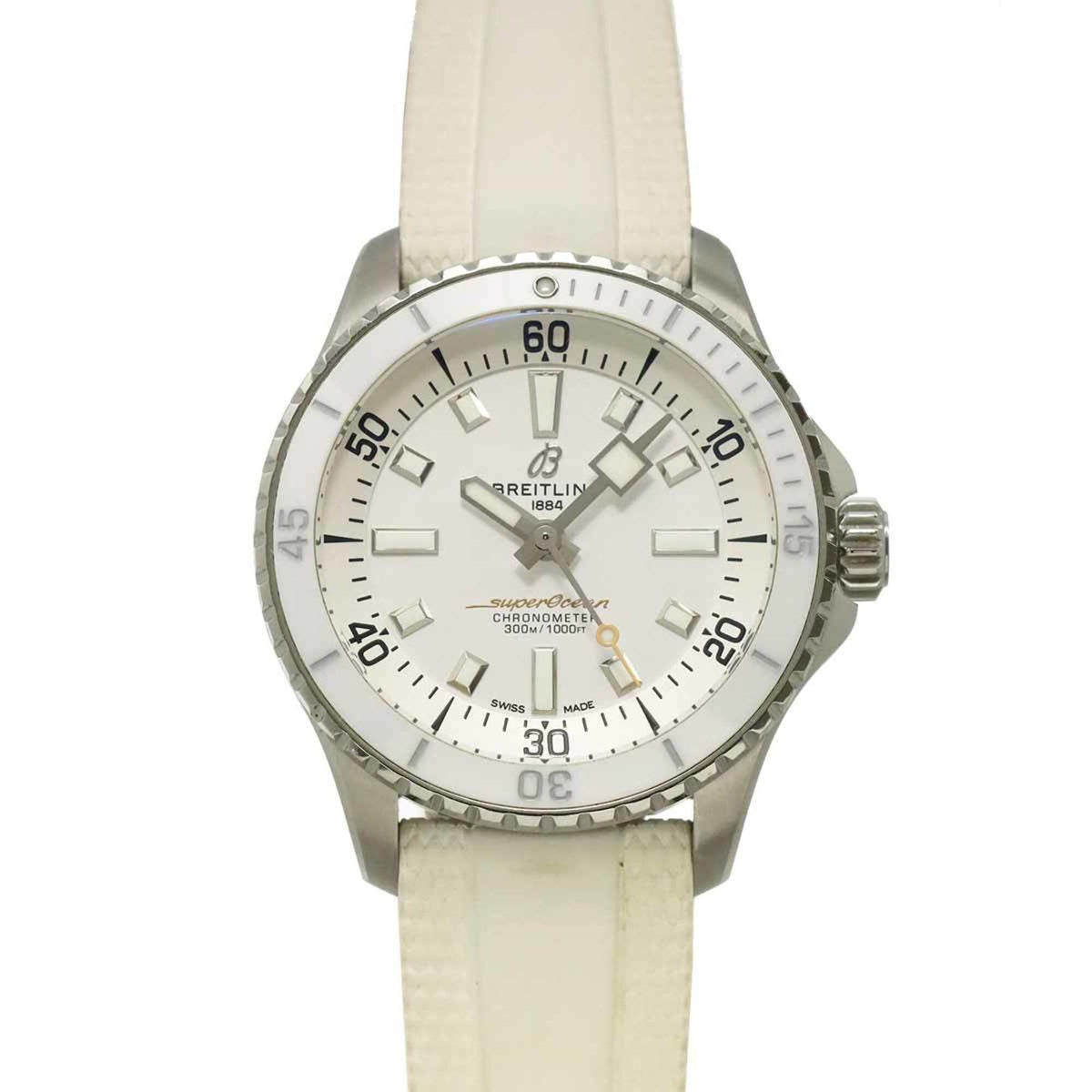 Breitling Superocean A17377 Weiß Zifferblatt 36 mm Uhr