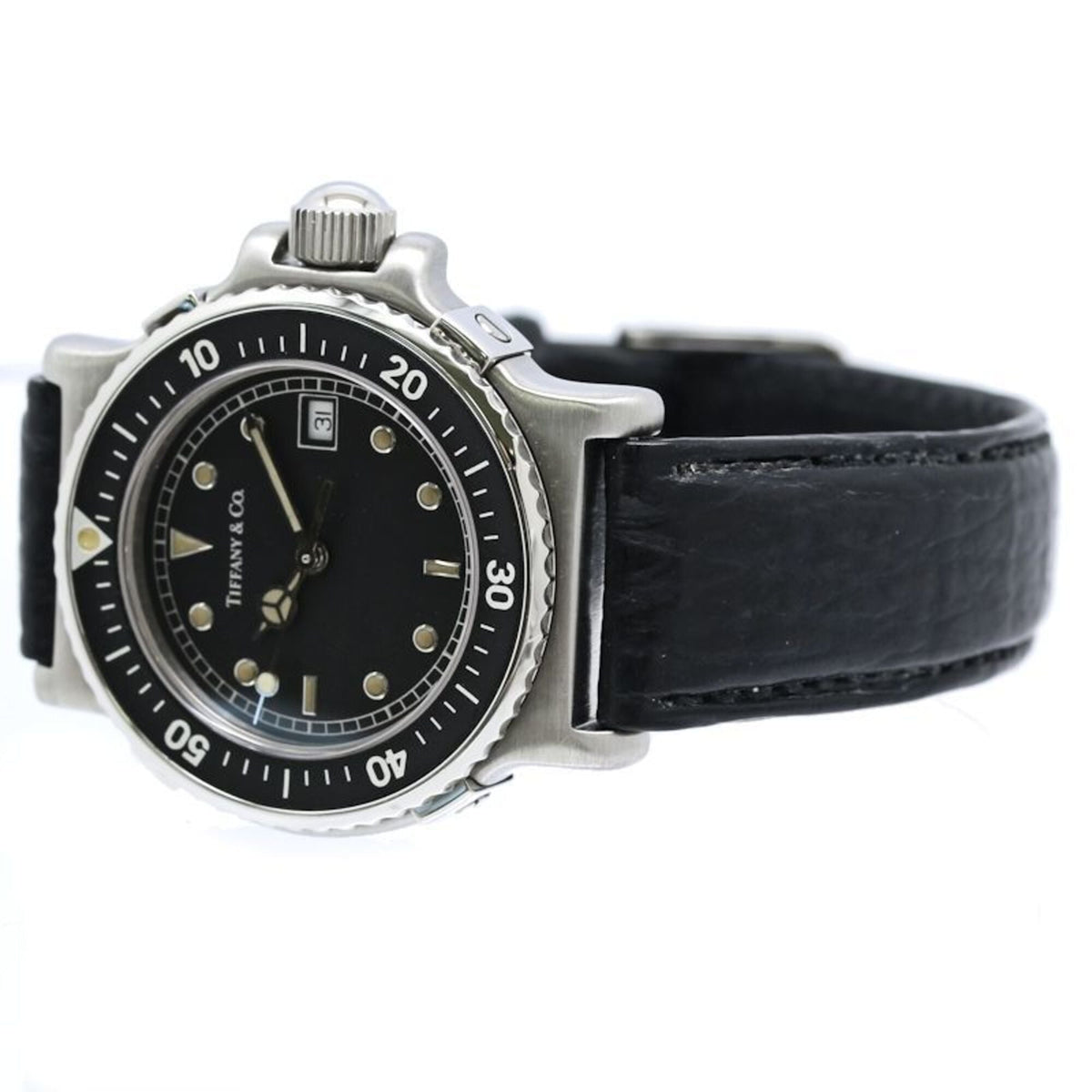 Tiffany Diver Date L0710 horloge met zwarte wijzerplaat, 32 mm