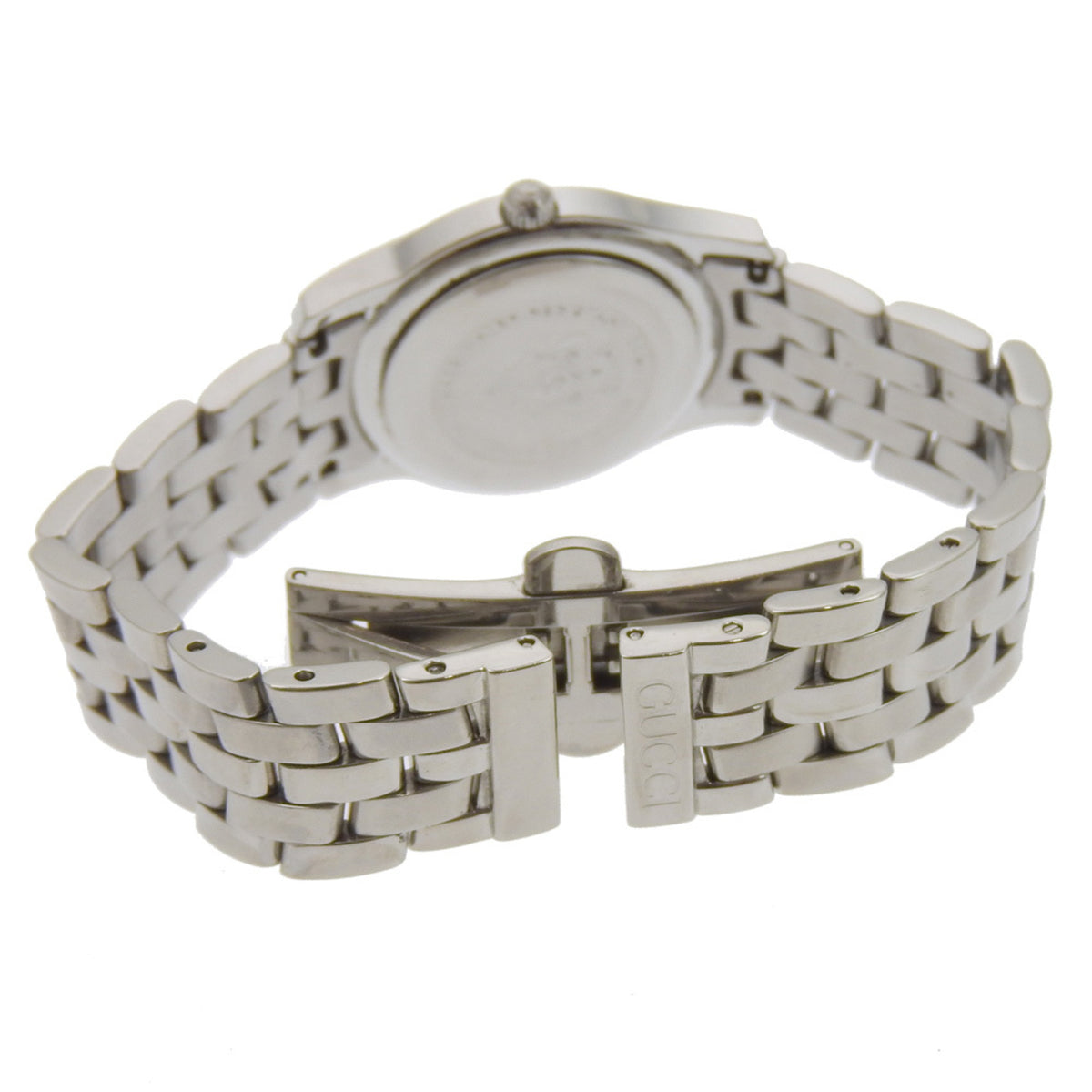 Gucci GUCCI Watch 5500L Stainless Steel Quartz Analog Display Black Dial Women's