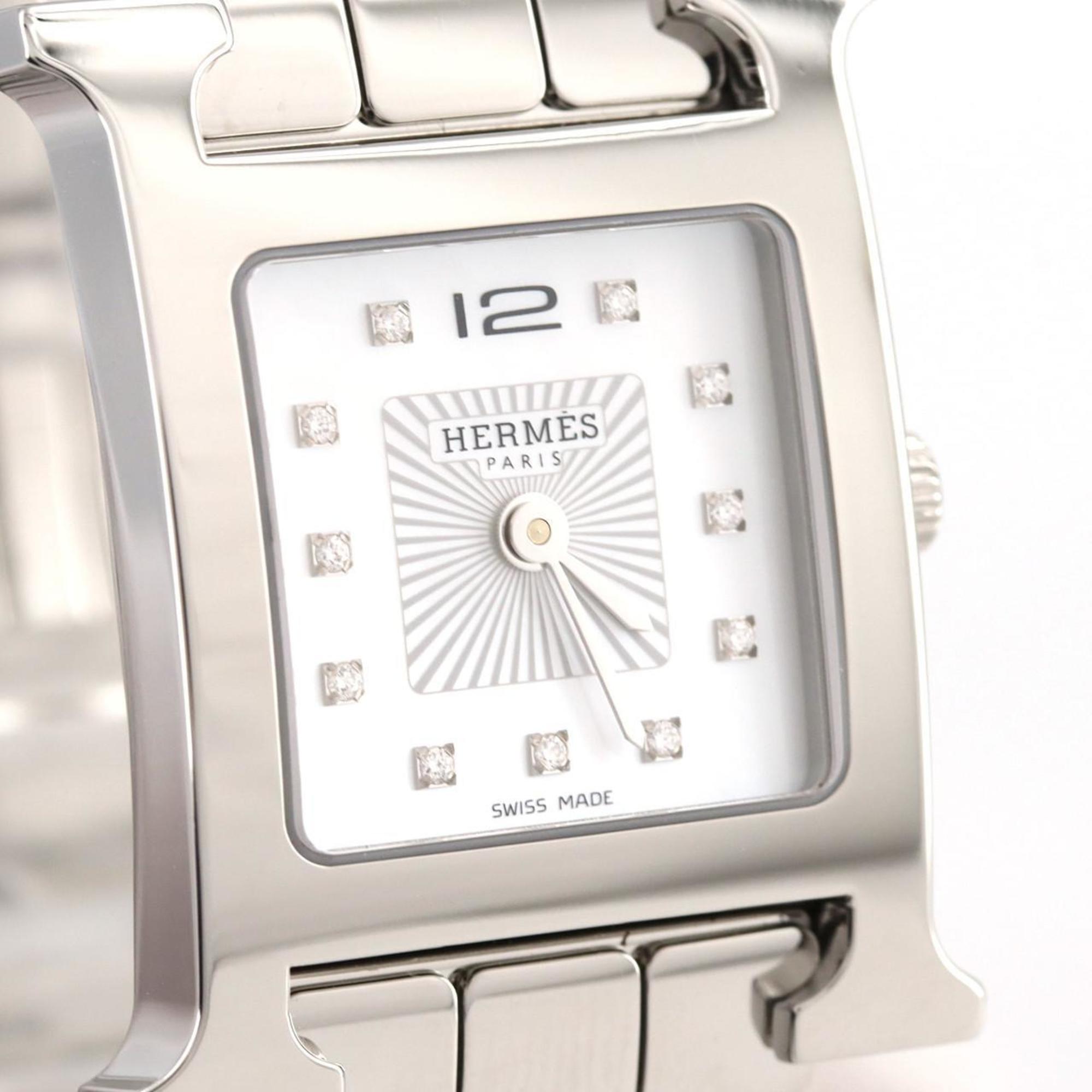 Hermès H Watch 11P HH1.210 Stainless Steel Quartz Wristwatch