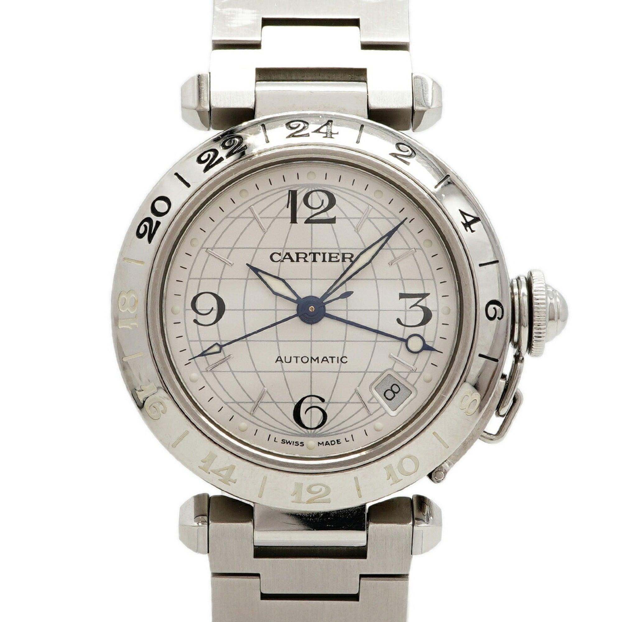 Cartier Pasha W31078M7 Silver Dial 35mm Watch