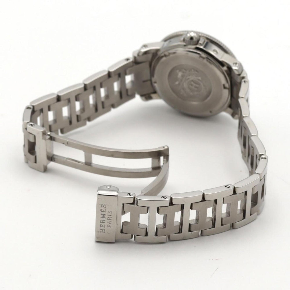 Hermes Clipper Diver CL5.210 horloge met witte wijzerplaat, 28 mm