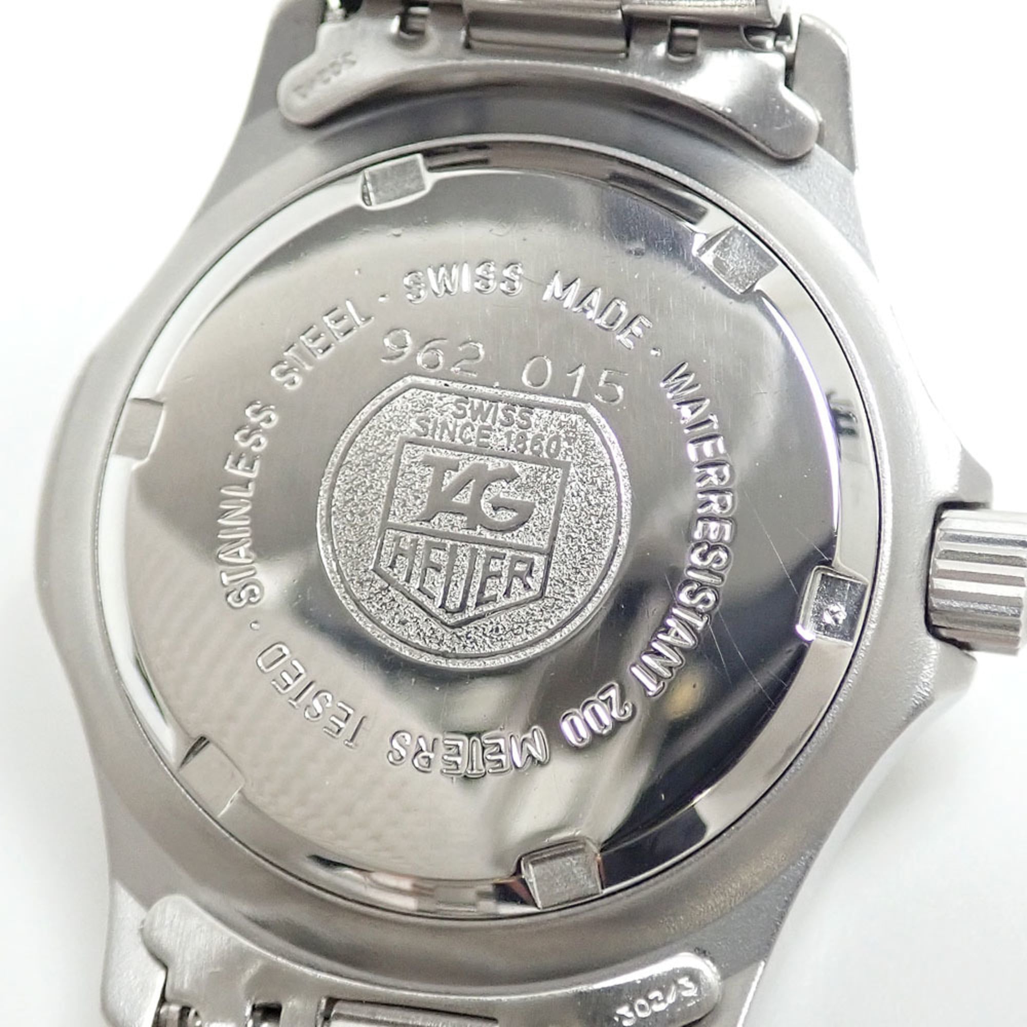TAG Heuer Professional Boys' Quartz Stainless Steel 962.015 Battery-Powered 2000 Series Wo//.