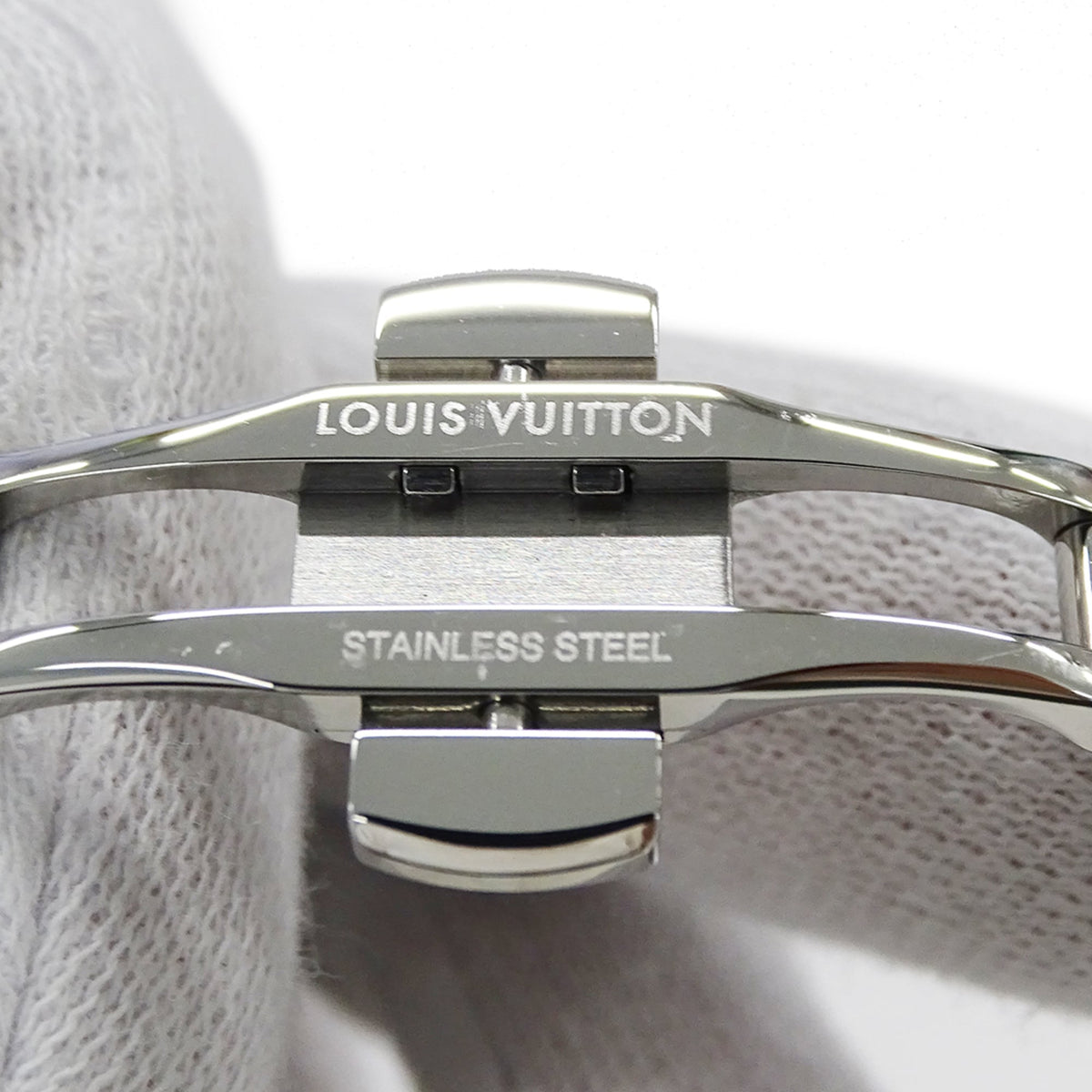 Louis Vuitton Tambour Moon Dual Time QA104 Silver Dial 35mm Watch