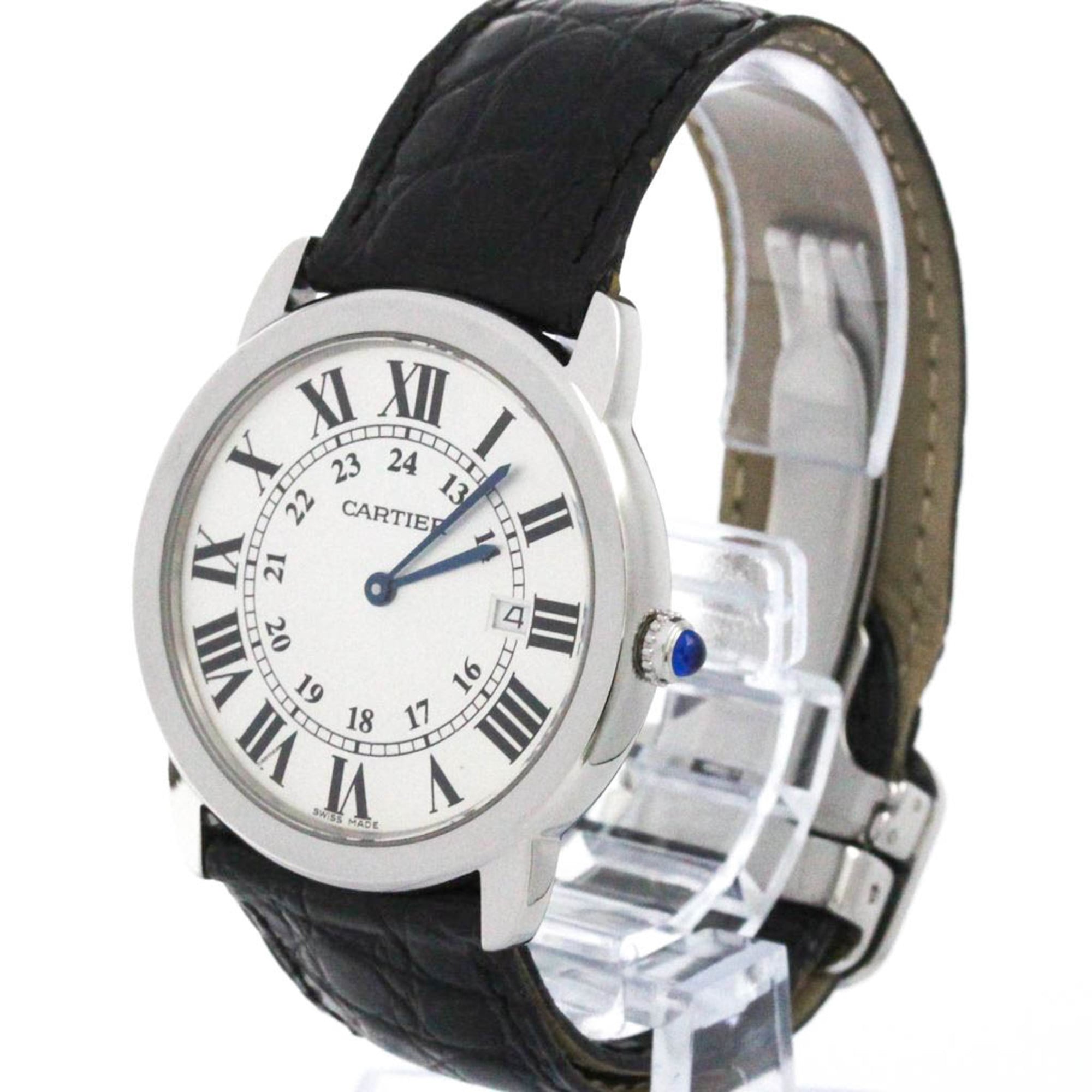 Cartier Ronde Solo W6700255 Silber Zifferblatt 36 mm Uhr
