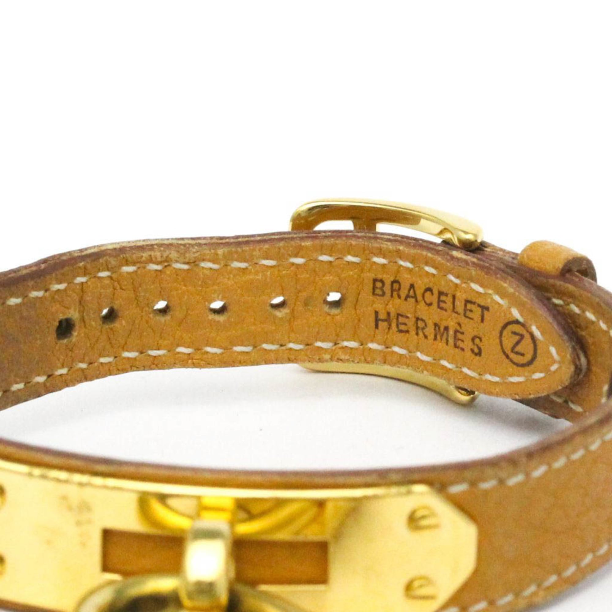 HERMES Kelly-horloge, verguld, leer, quartz, dameshorloge