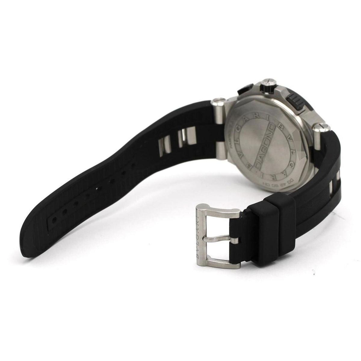 Bvlgari Bulgari Diagono Chronograph DG42SCCH/DG42C6SCVDCH Black, Silver Dial 42mm Watch