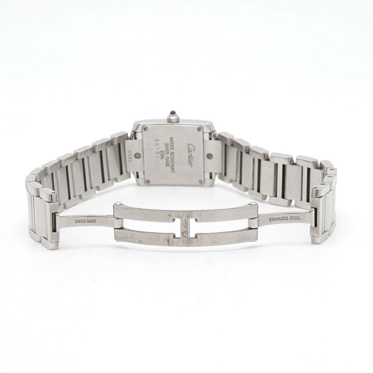 Cartier Tank Française SM W51008Q3 horloge met ivoorkleurige wijzerplaat, 20 mm